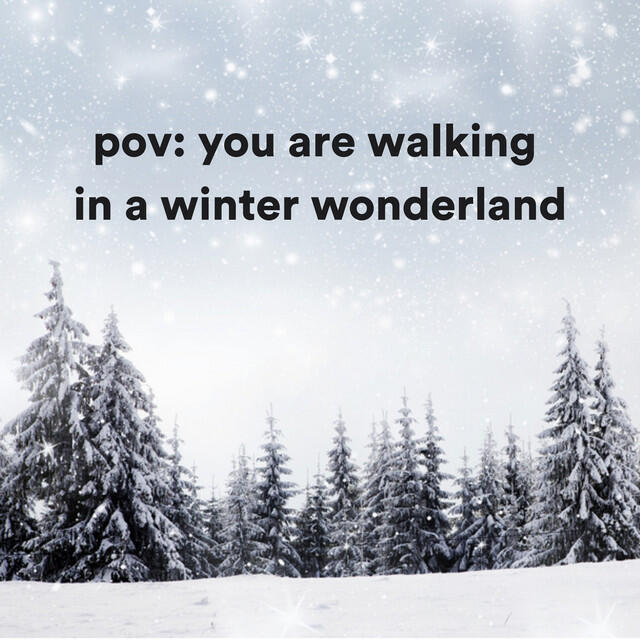Постер альбома pov: you are walking in a winter wonderland