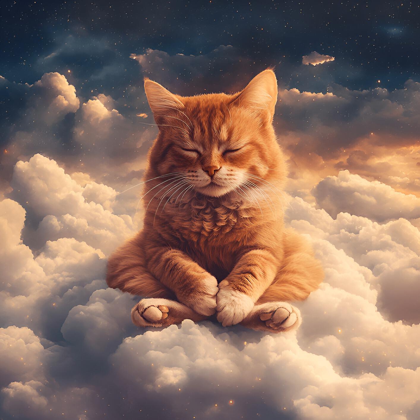 Meditation Kitten