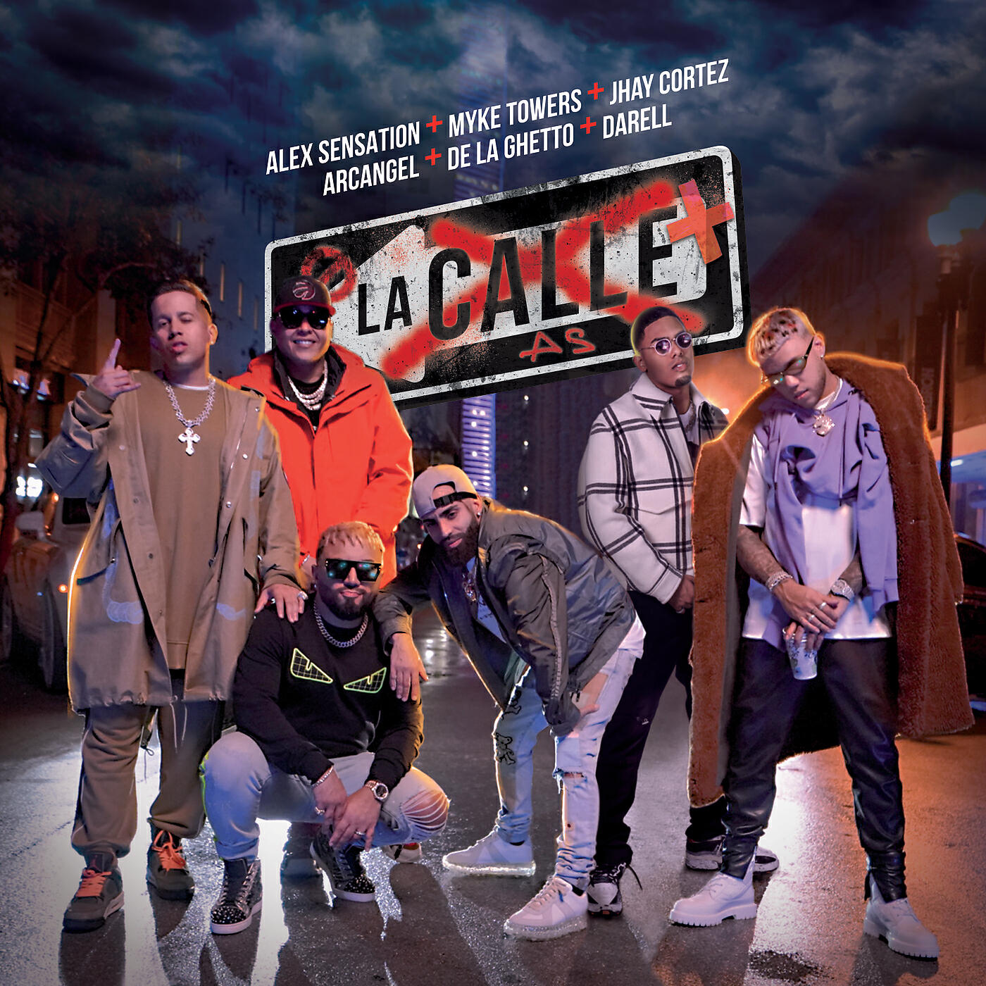 Alex Sensation, Myke Towers, Jhay Cortez, Arc Angel, De La Ghetto, Darell - La Calle