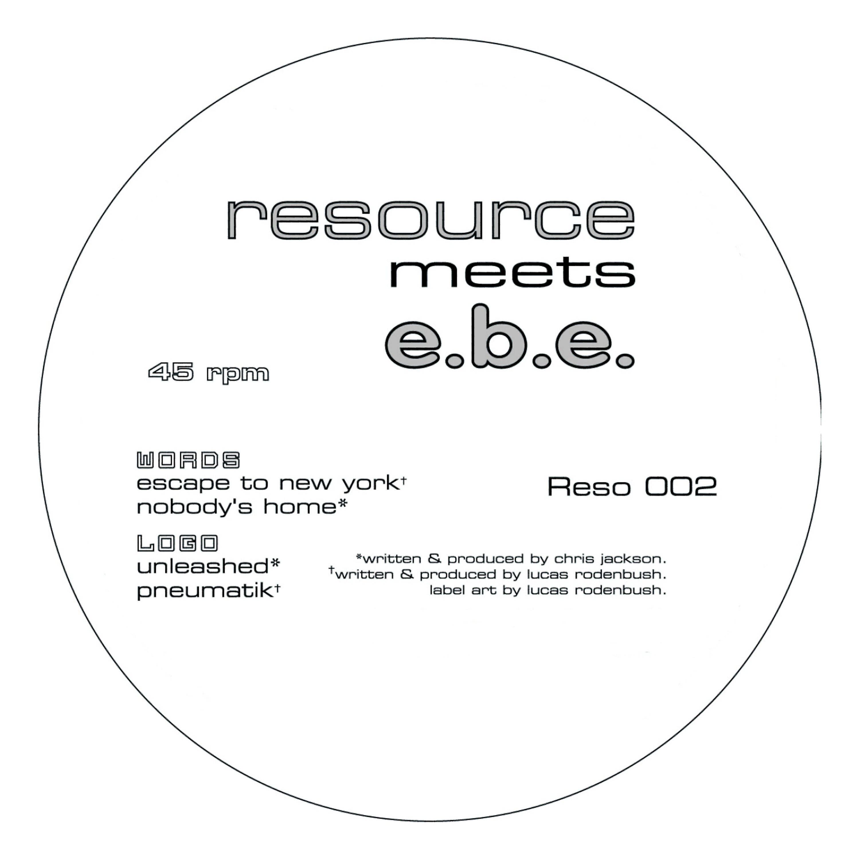 Релиз Resource meets E.B.E.
