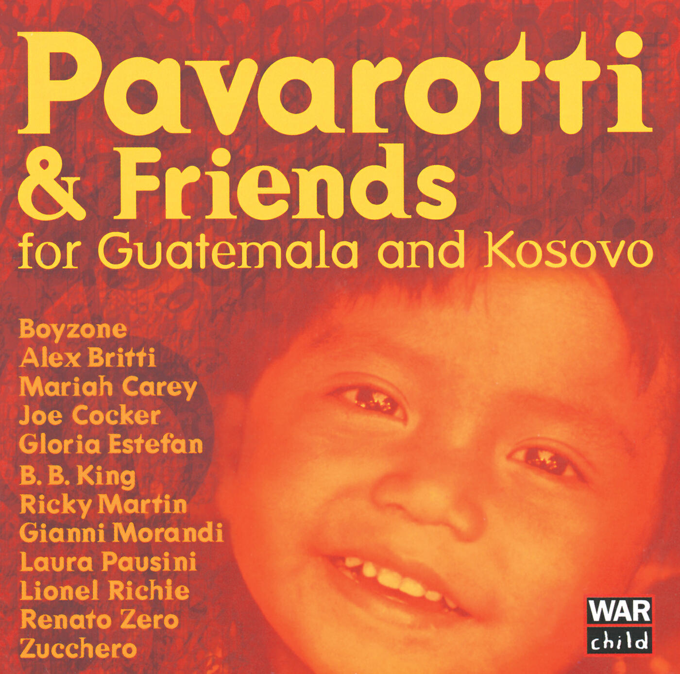 Luciano Pavarotti, Ricky Martin, Zucchero, B.B. King, Gloria Estefan, Joe Cocker, Renato Zero, Lionel Richie, Mariah Carey, Shawn Pelton, Boyzone, Pino Palladino, Rob Mathes, Robbie Kondor, Ars Canto G. Verdi, Guatemala Choir, Orchestra Sinfonica Italiana