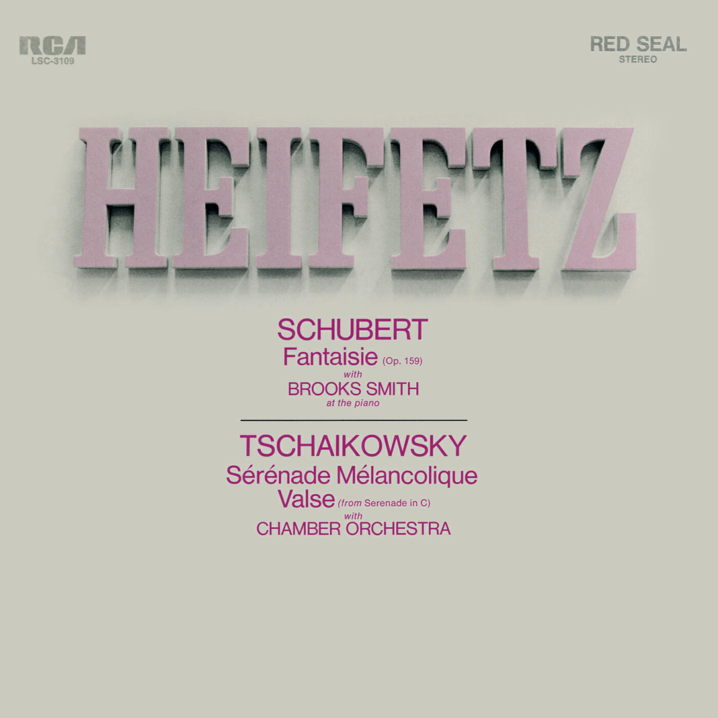Релиз Schubert: Fantasie, D. 934, in C, Tchaikovsky: Serenade in C., Op. 48 , Souvenir de Florence, Op. 70,