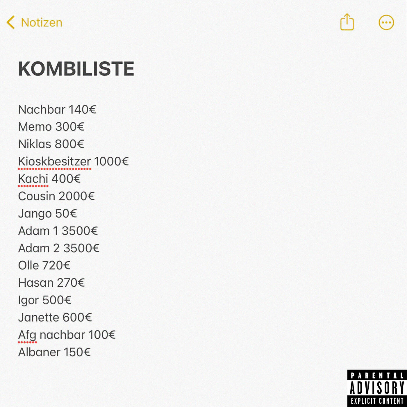 Релиз KOMBILISTE