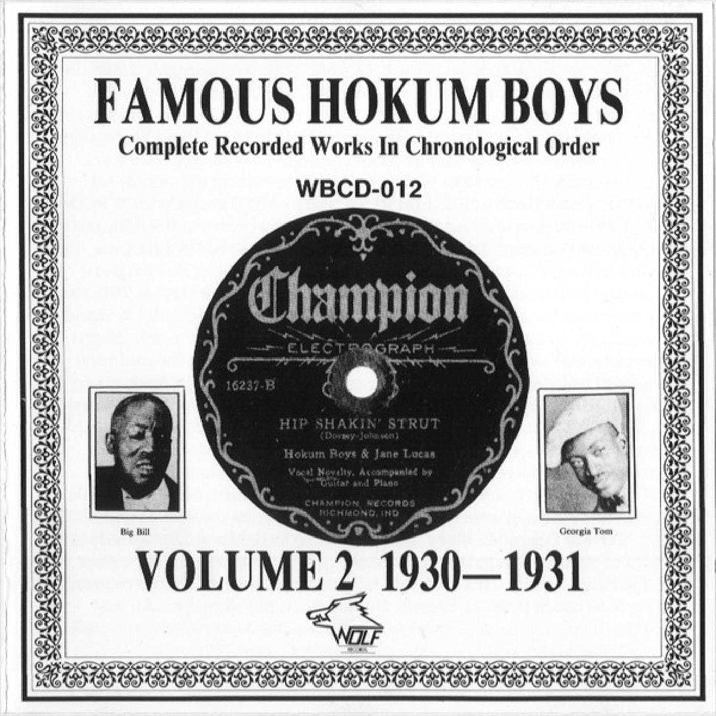 Релиз Famous Hokum Boys Volume 2 1930 - 1931
