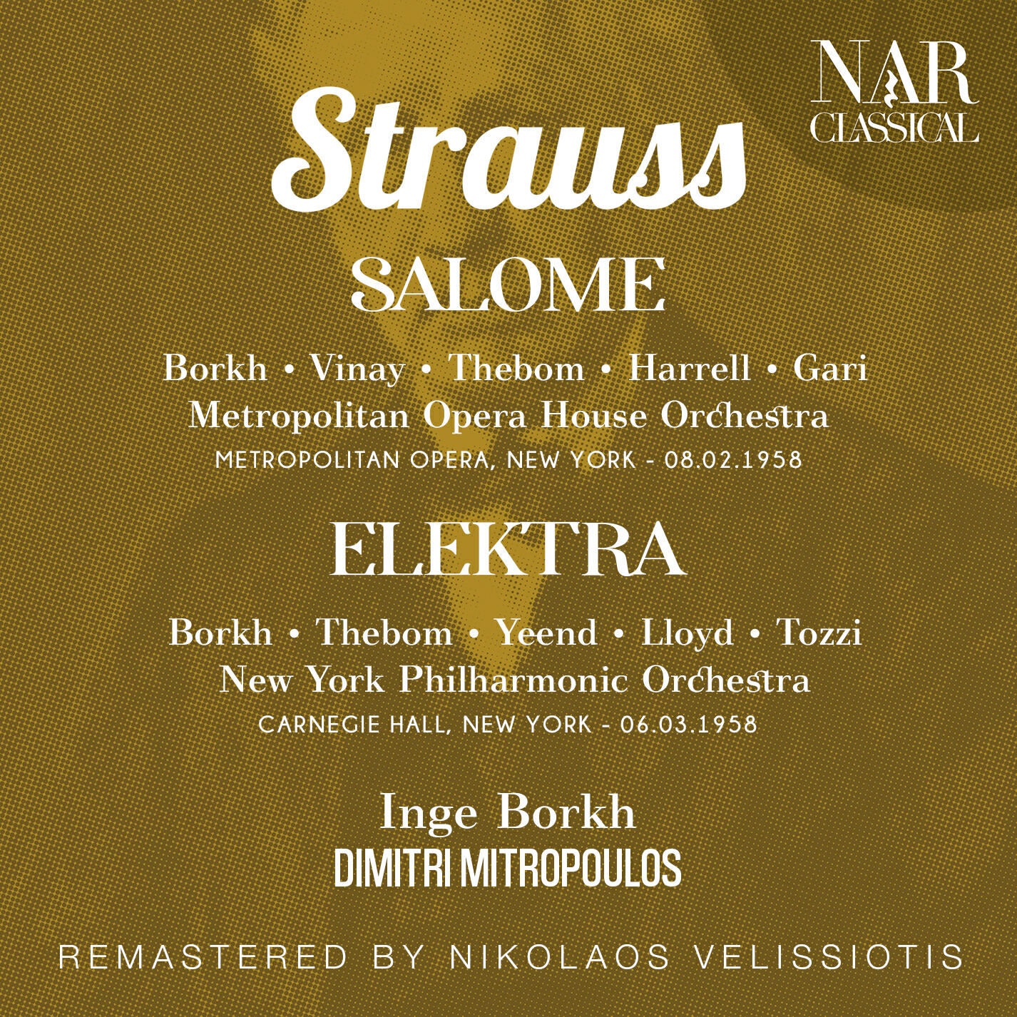Релиз STRAUSS: SALOME, ELEKTRA