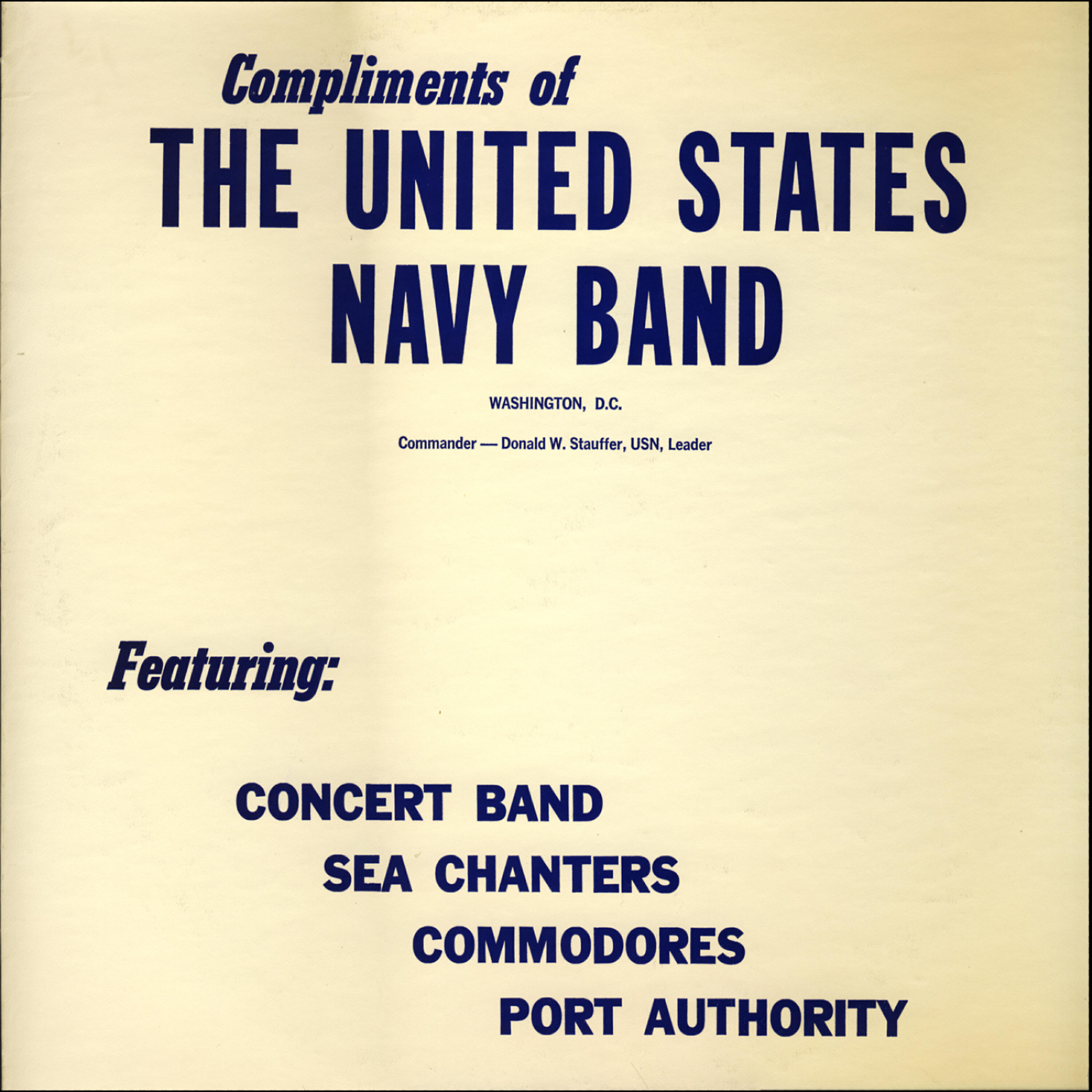 Релиз Compliments of the United States Navy Band