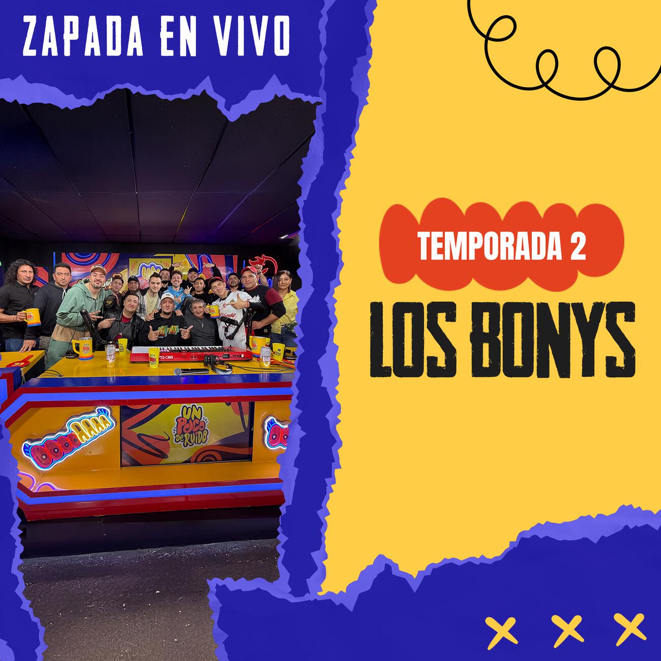 Релиз LOS BONYS / Zapada EN VIVO en UN POCO DE RUIDO !