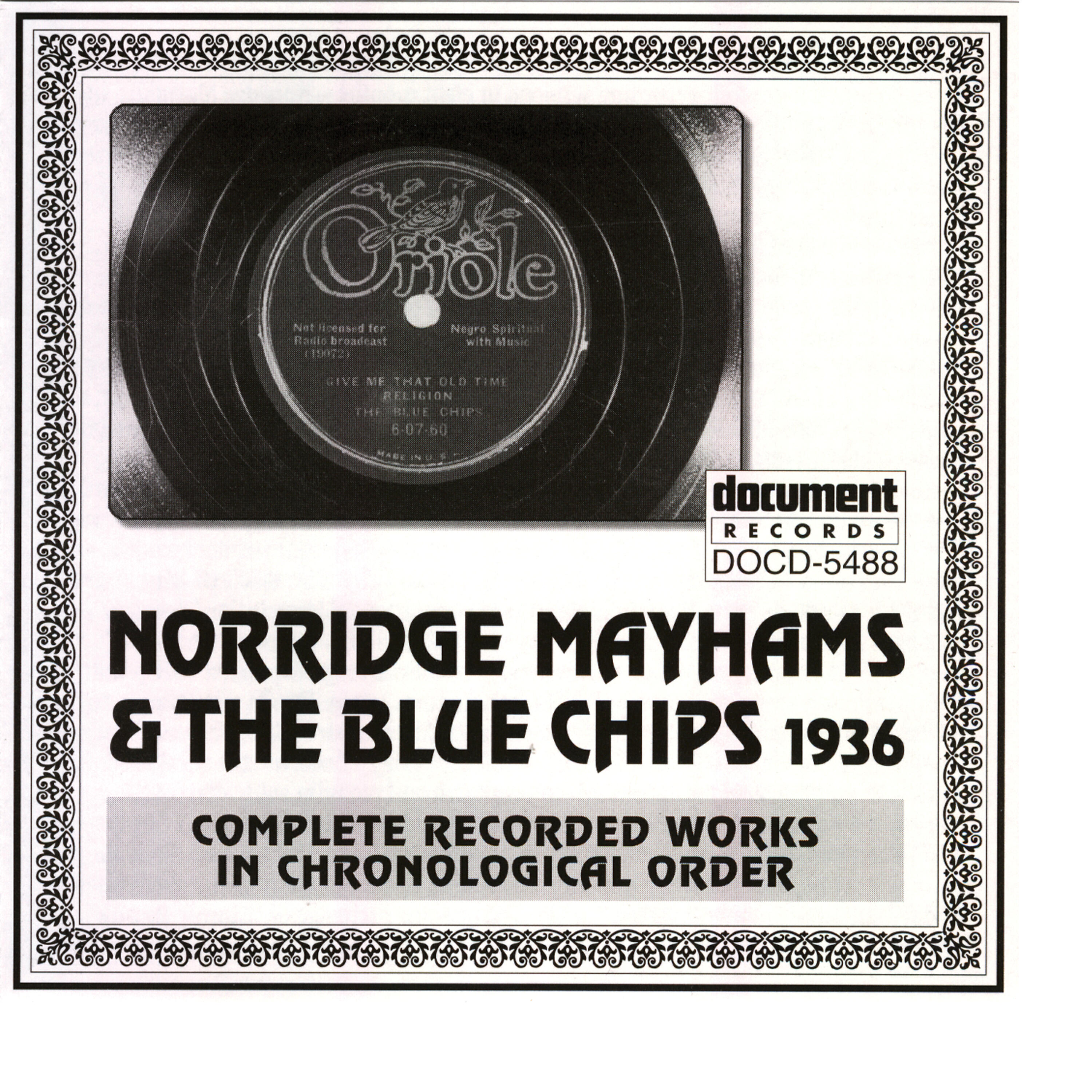 Релиз Norridge Mayhams and The Blue Chips (1936)