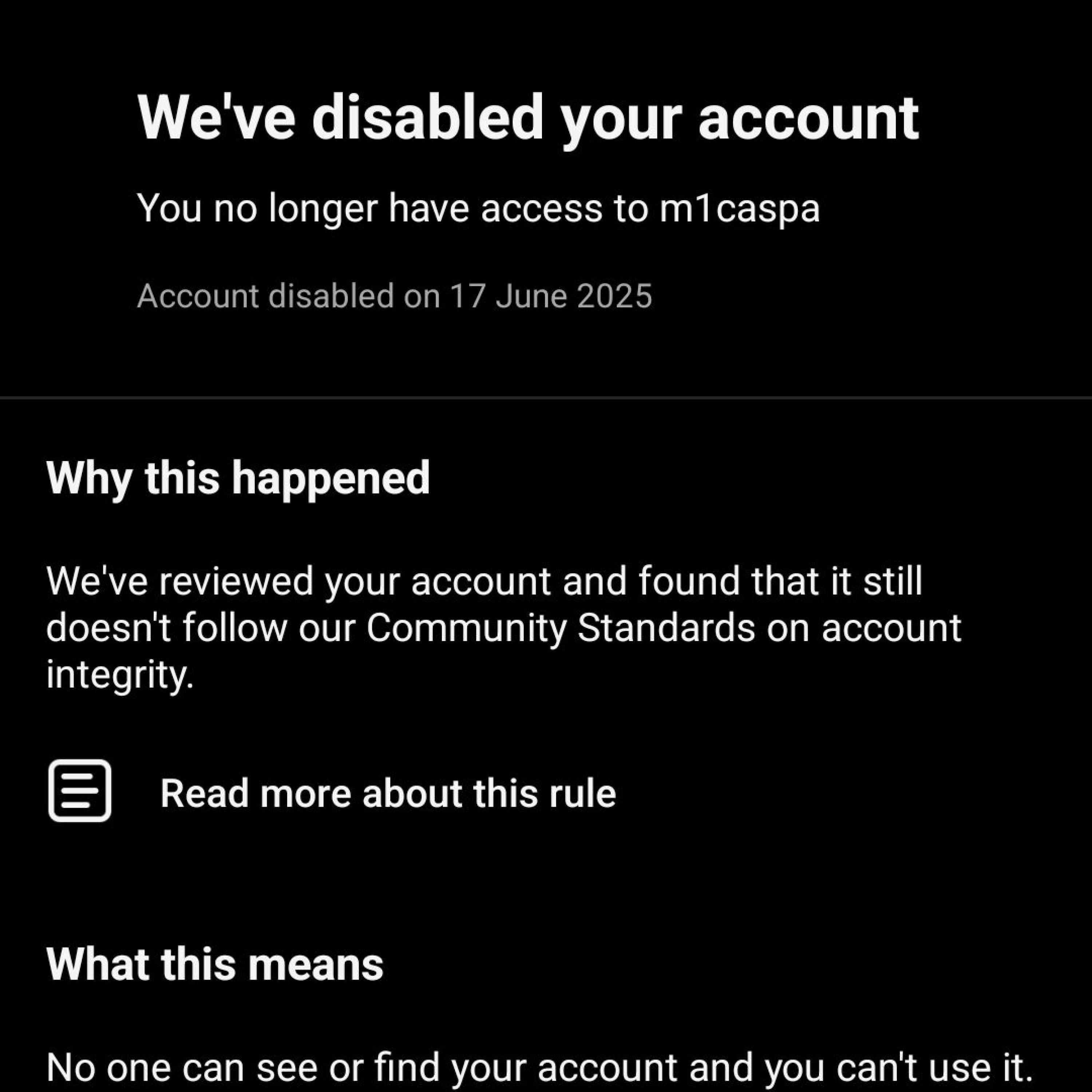 Релиз Instagram Banned