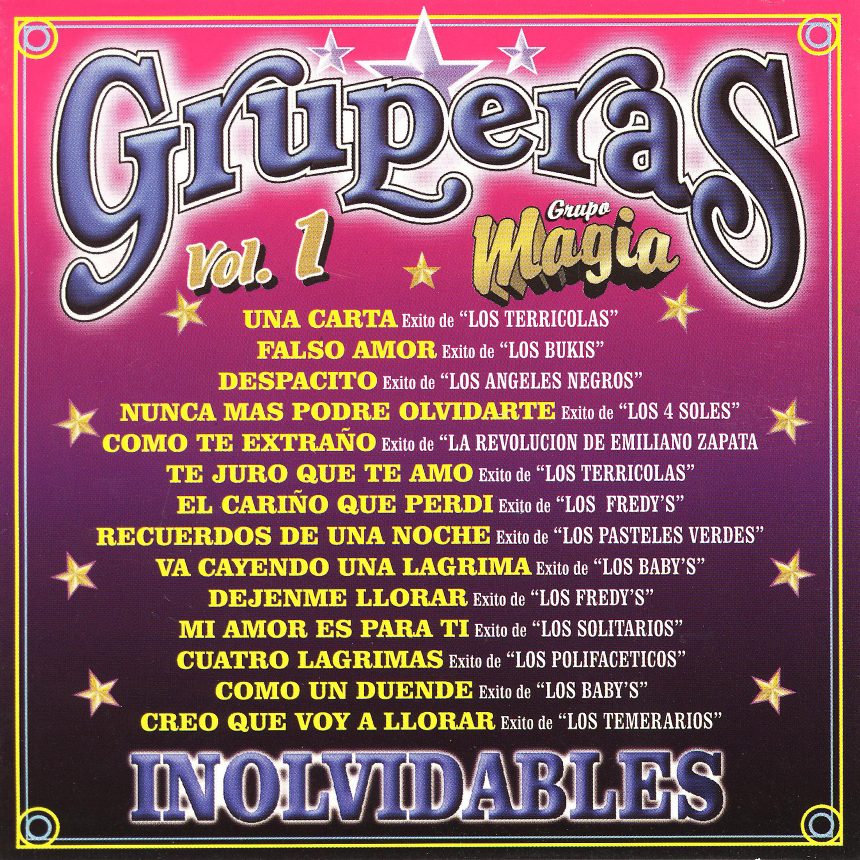 Релиз Gruperas Inolvidables, Vol. 1 - Grupo Magia