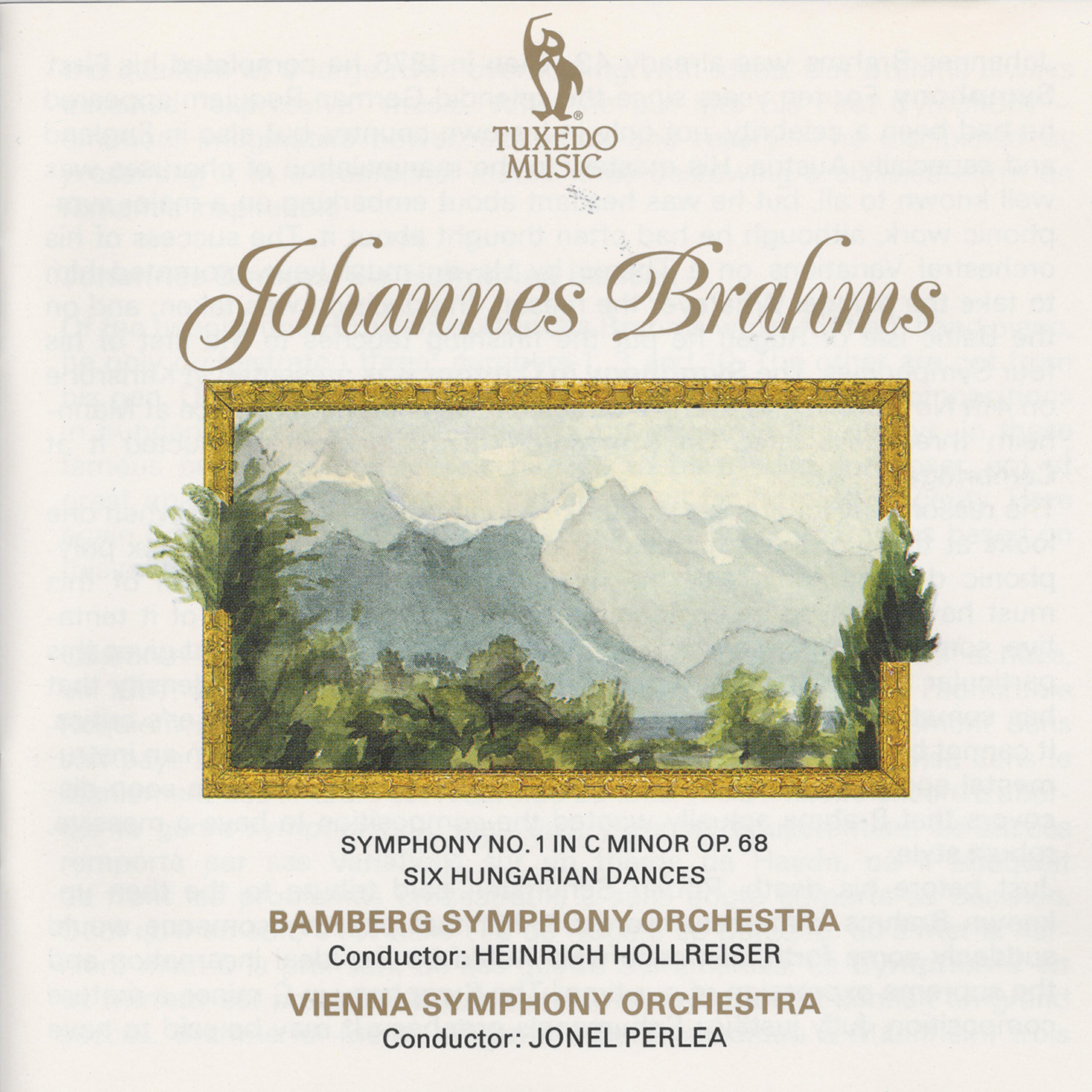 Релиз Brahms: Symphony No. 1 in C Minor, Op. 68 & Six Hungarian Dances, WoO 1
