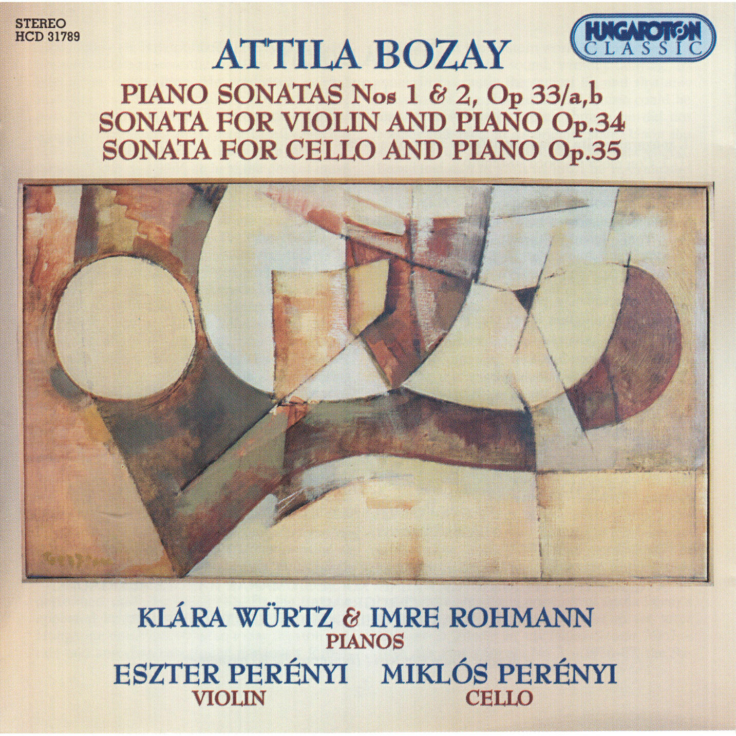 Релиз Bozay: Piano Sonatas Nos. 1 and 2 / Violin Sonata / Cello Sonata