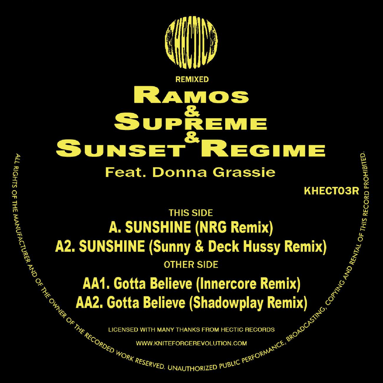 Скачать песню Ramos, Supreme, Sunset Regime - Sunshine (NRG Remix) бесплатно в MP3 для Android и iOS