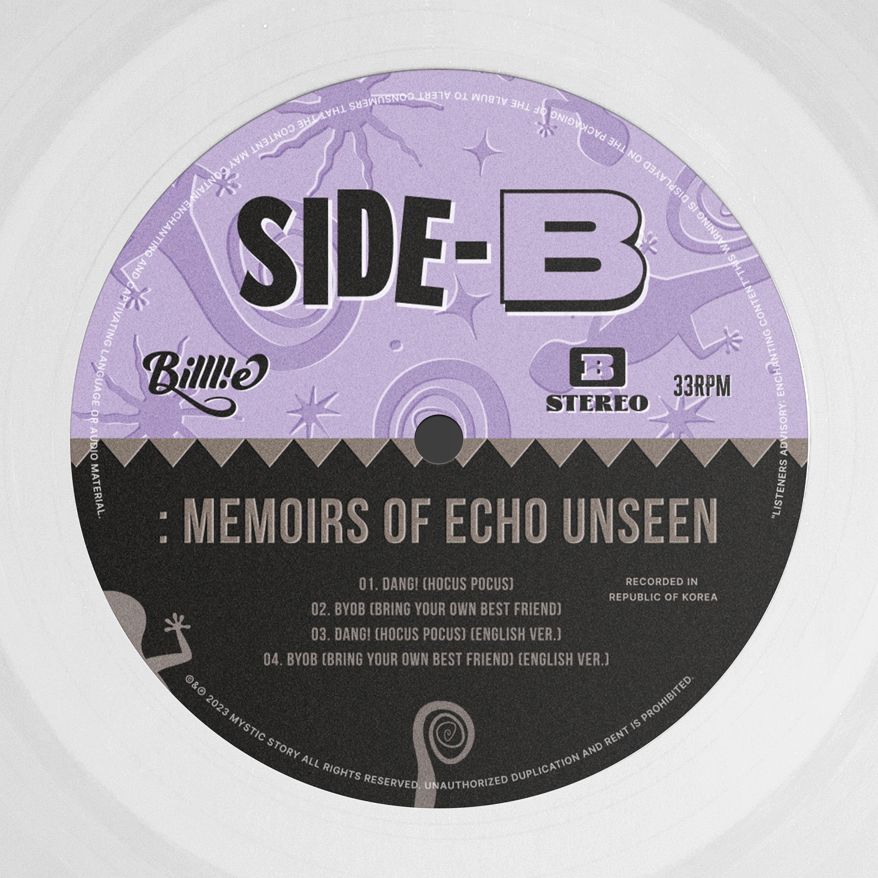 Релиз side-B : memoirs of echo unseen