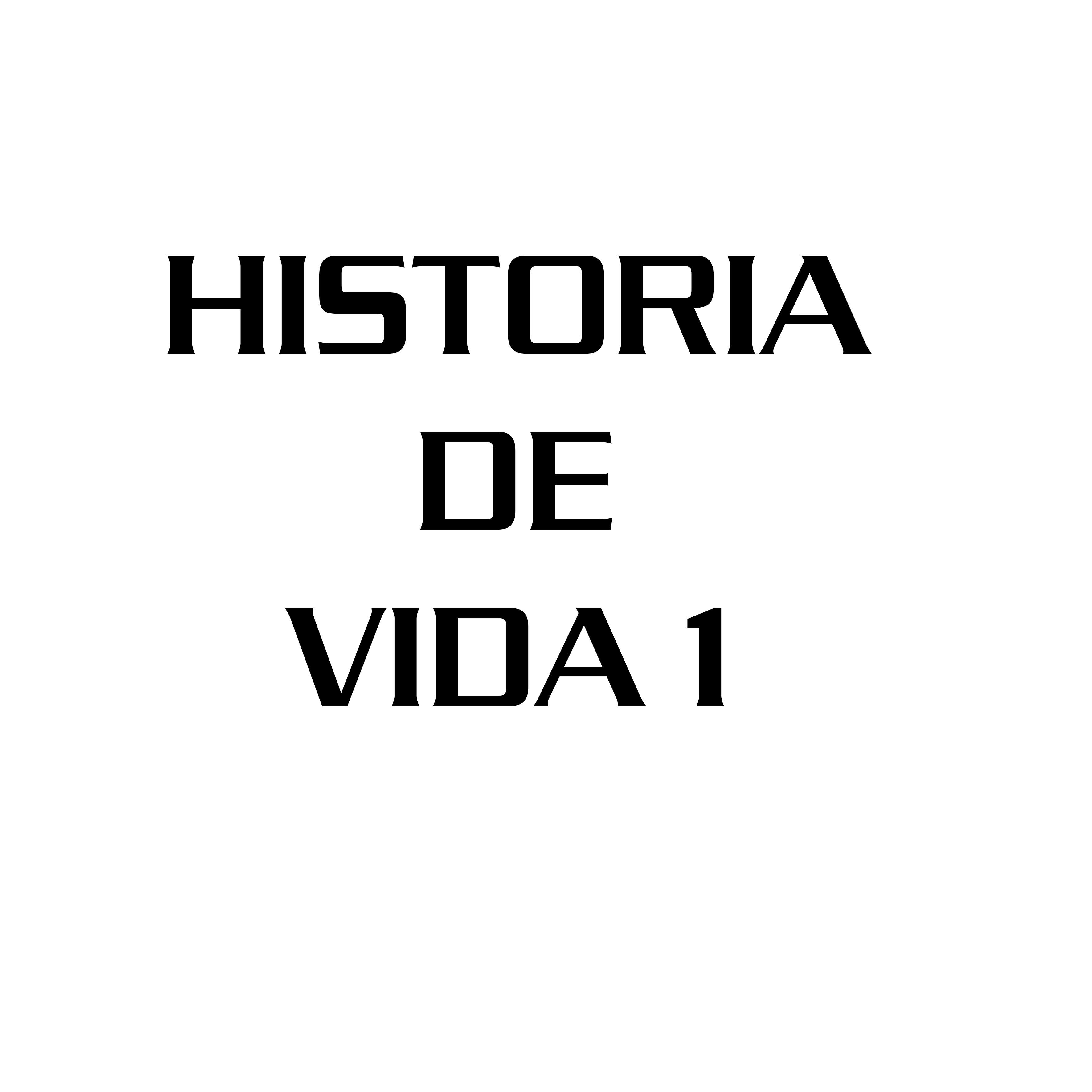 Релиз Historia de Vida 1