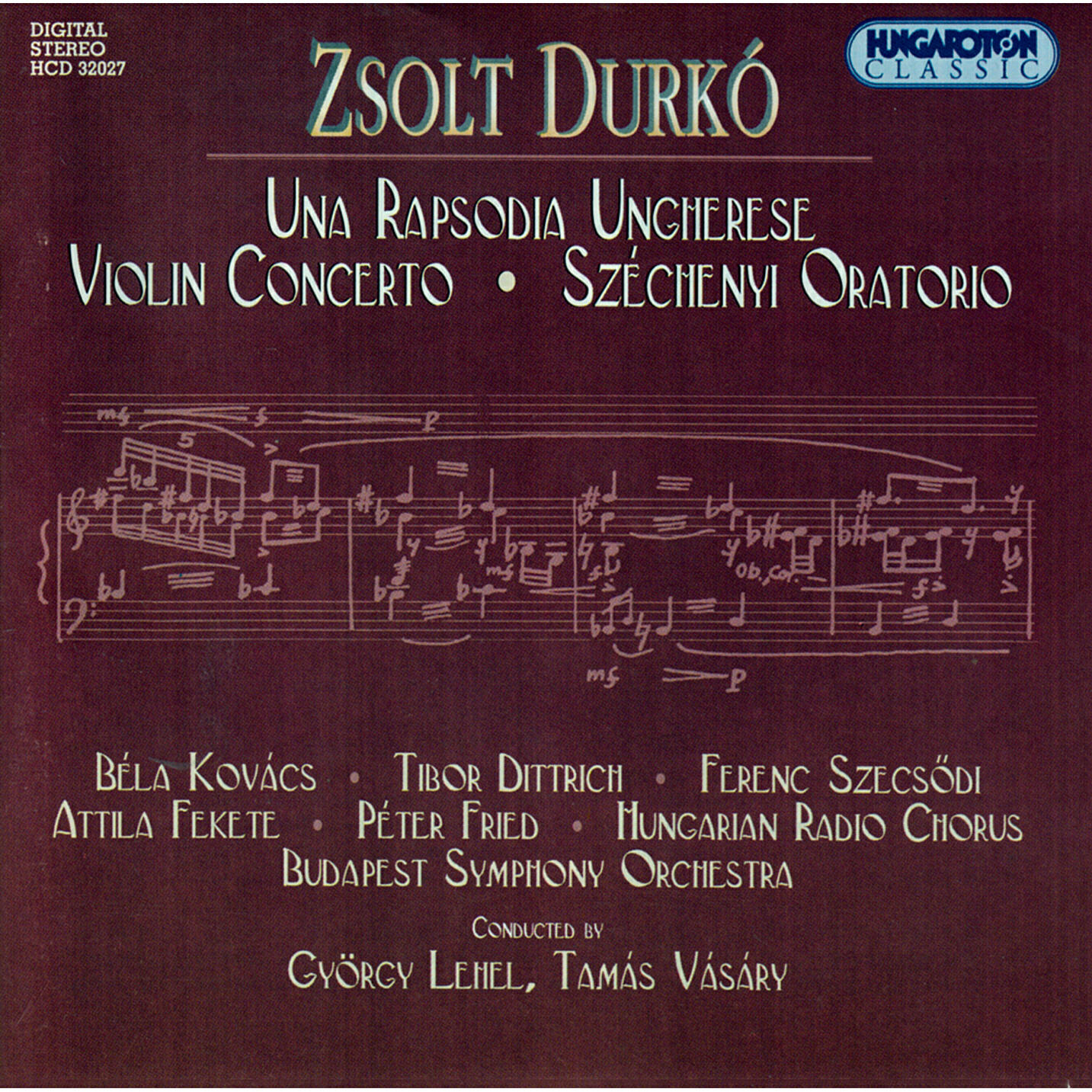 Релиз Durko: Una Rapsodia Ungherese / Violin Concerto / Szechenyi