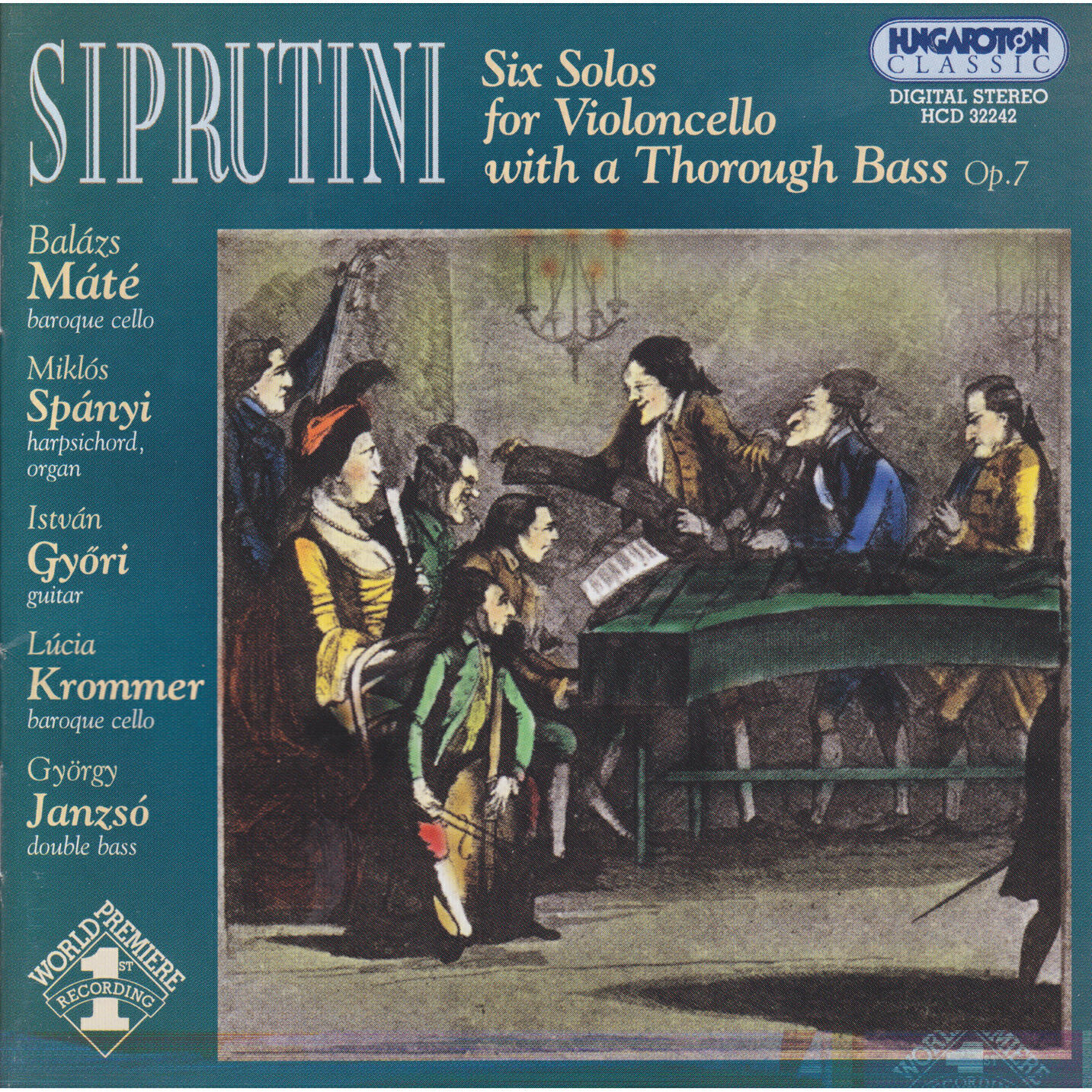 Релиз Siprutini: 6 Cello Sonatas With A Thorough Bass