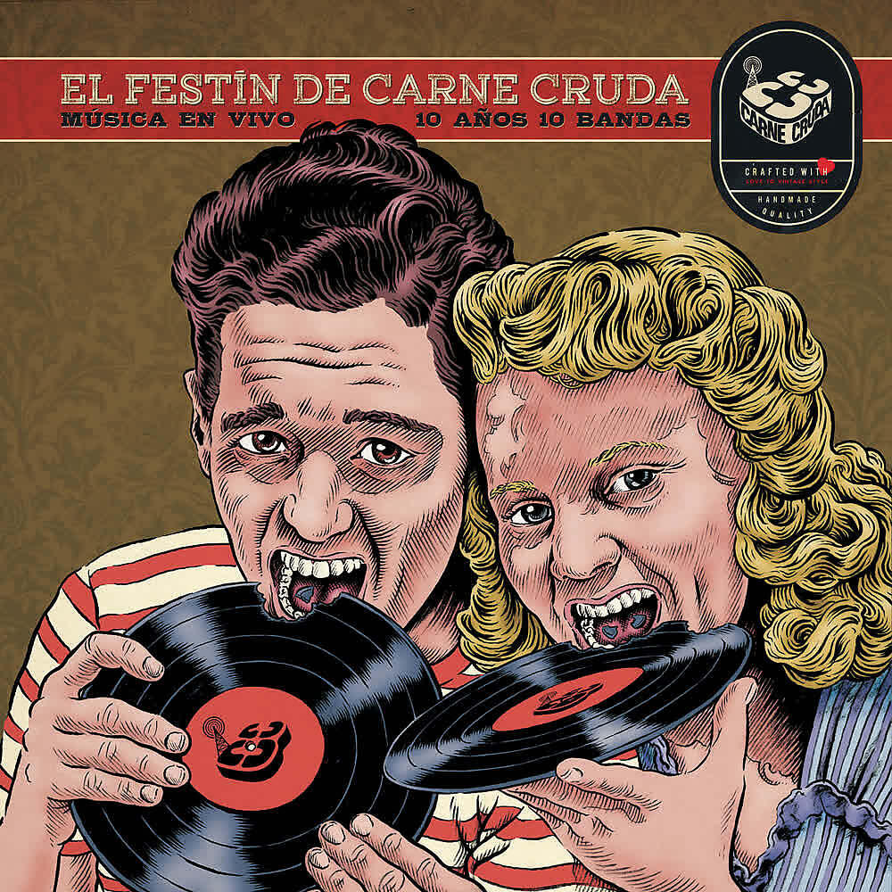 Постер альбома El Festín de Carne Cruda , 10 Años 10 Bandas