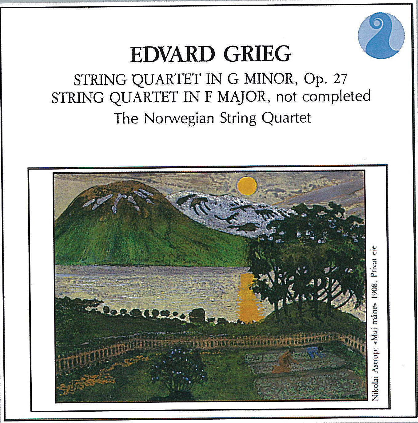 Релиз Grieg: String Quartet in G minor, Op. 27 / String Quartet in F major