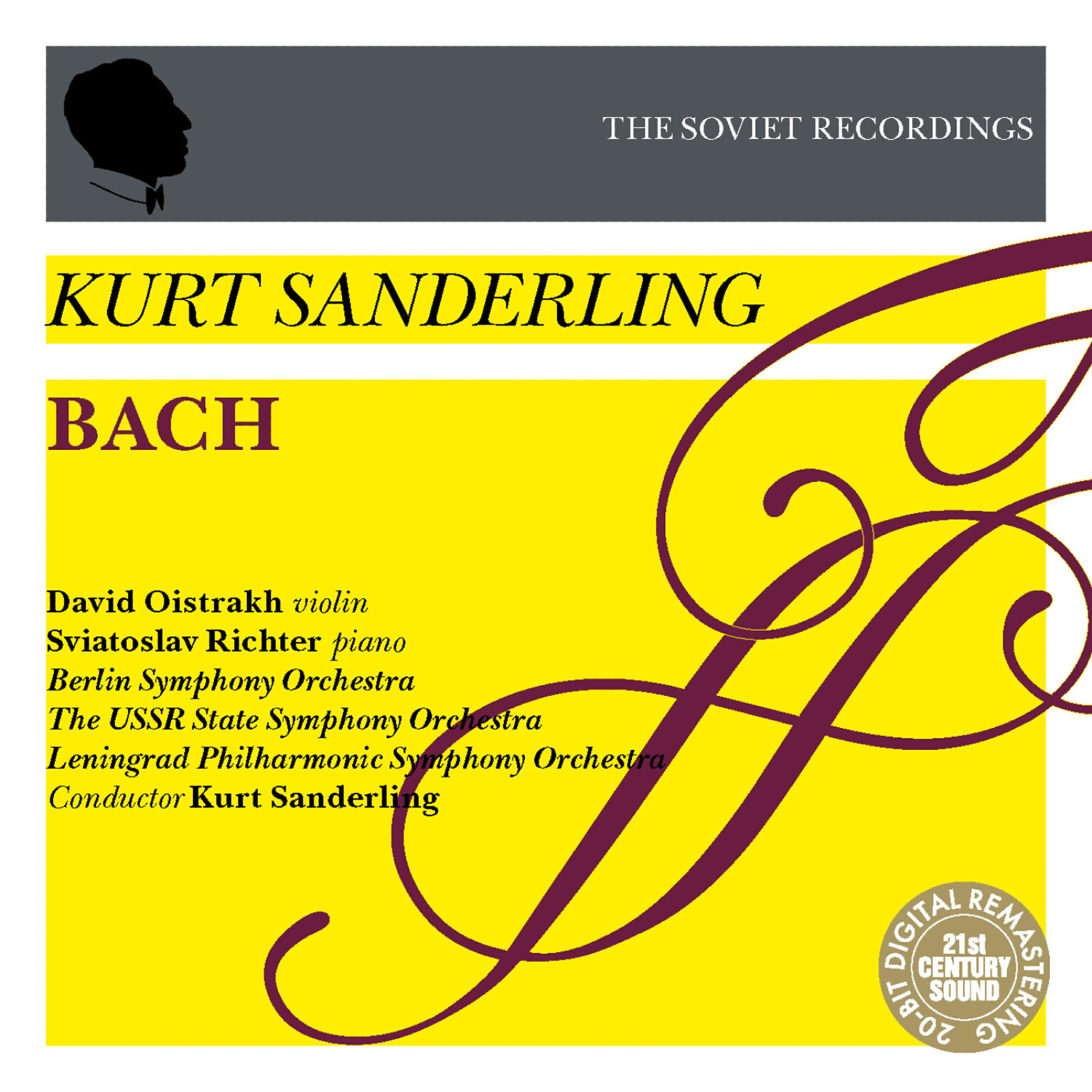 Релиз Kurt Sanderling - The Soviet Recordings: David Oistrakh, Sviatoslav Richter - Bach