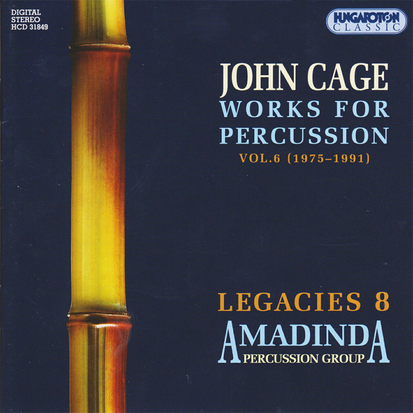 Релиз Cage: Works for Percussion, Vol. 6 (1975-1991)