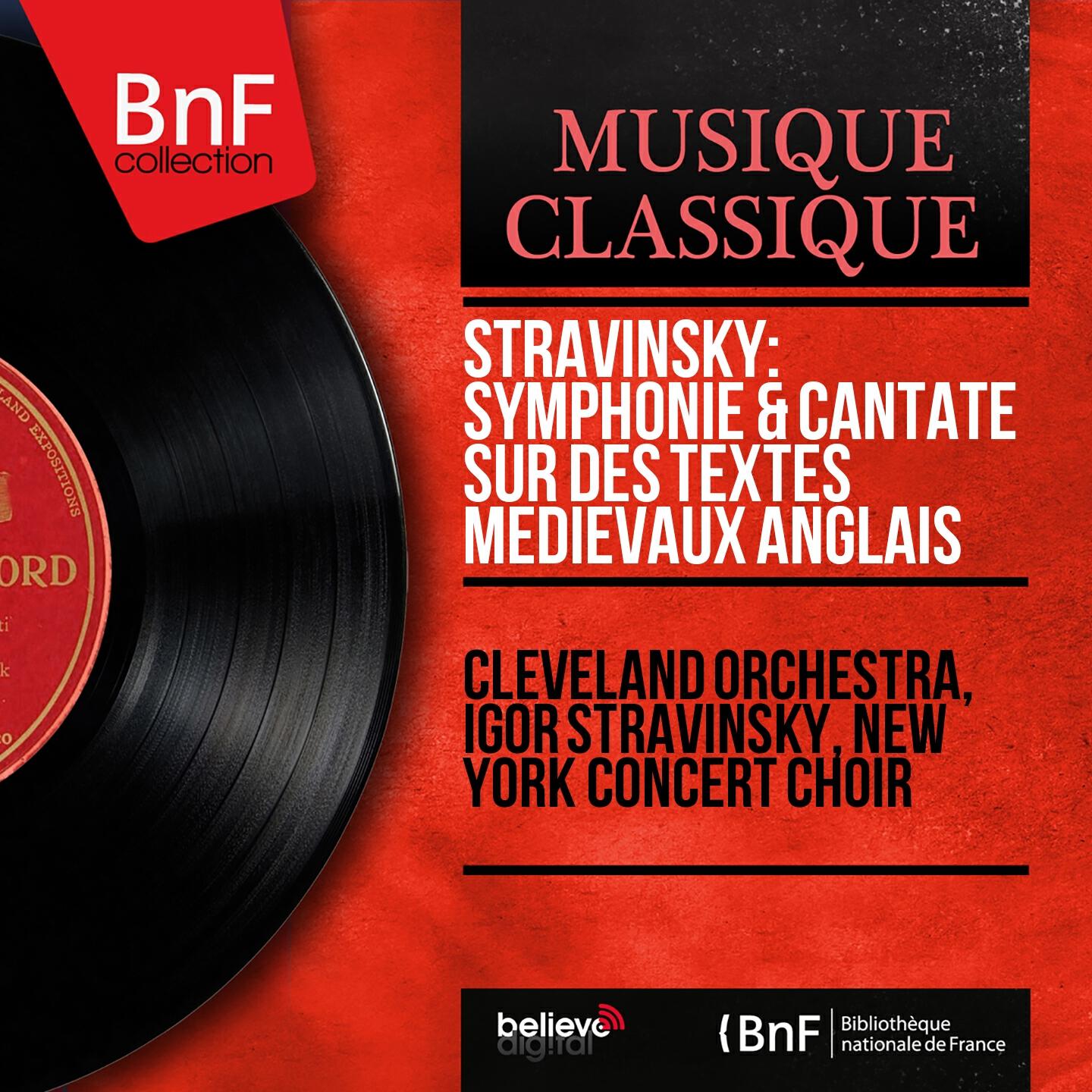 Релиз Stravinsky: Symphonie & Cantate sur des textes médiévaux anglais (Mono Version)
