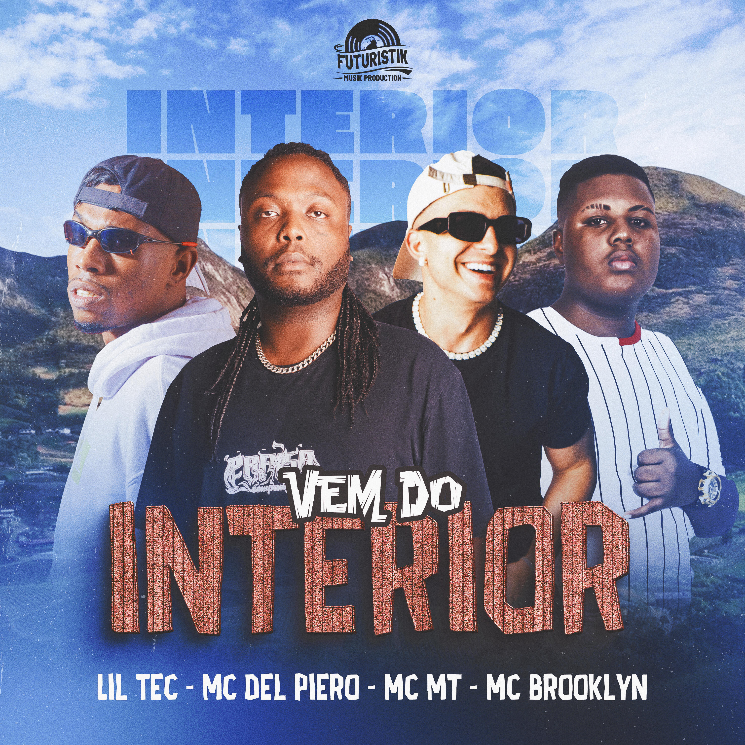 Скачать песню Lil Tec, MC Del Piero, MC MT, Mc Brooklyn - Vem do Interior бесплатно в MP3 для Android и iOS