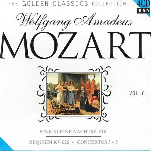 Релиз W. A. Mozart : Requiem Kv. 626 / Eine Kleine Nachtmusik divertimenti / Concertos for Flute, Harp and Orchestra / Concertos for Violin and Orchestra 3-5