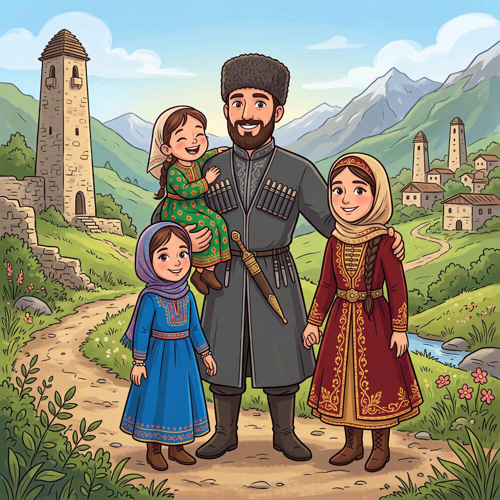 Релиз Сказка трёх сестер (на чеченском)