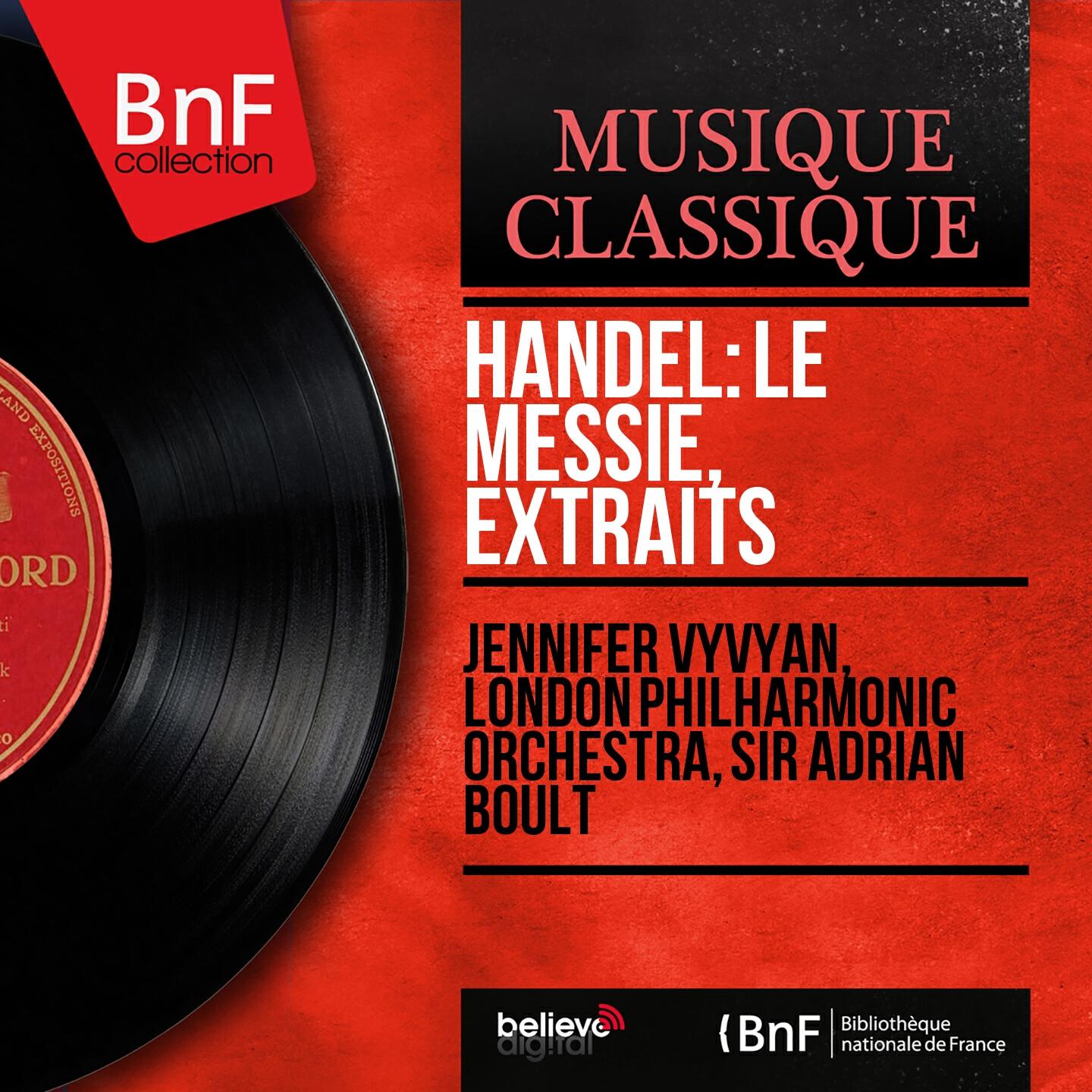 Релиз Handel: Le Messie, extraits (Mono Version)