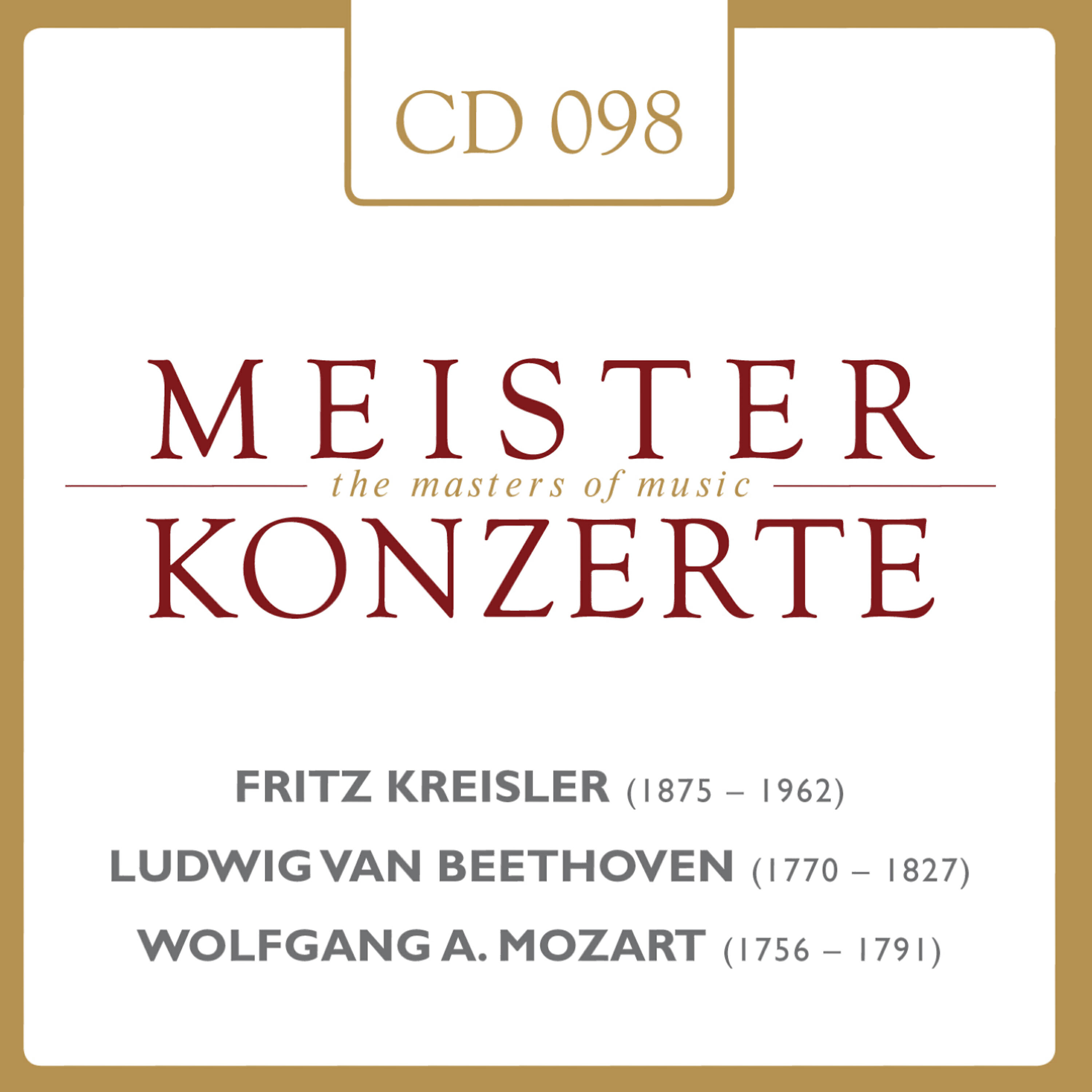 Релиз Kreisler - Van Beethoven - Mozart