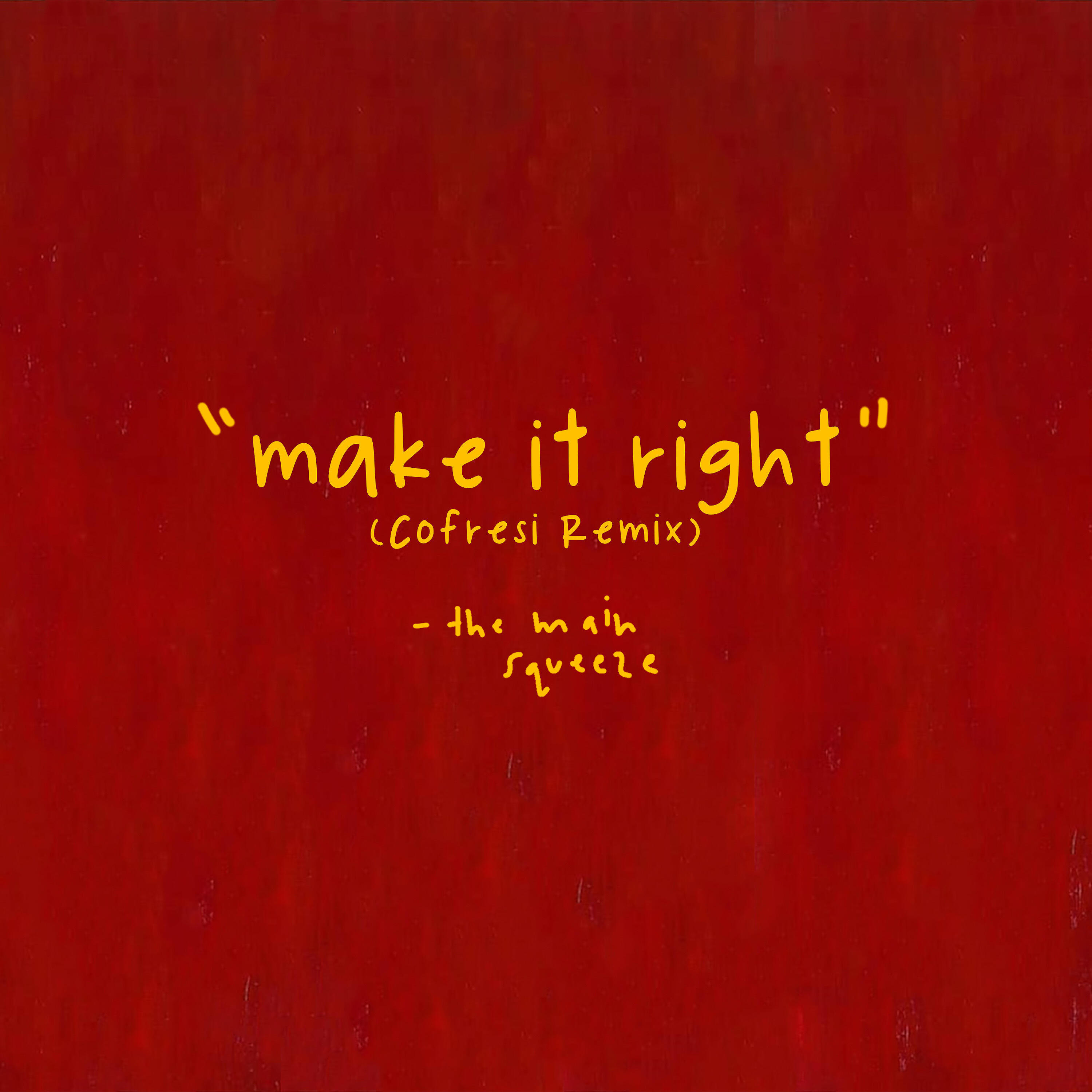 Релиз Make It Right (COFRESI Remix)