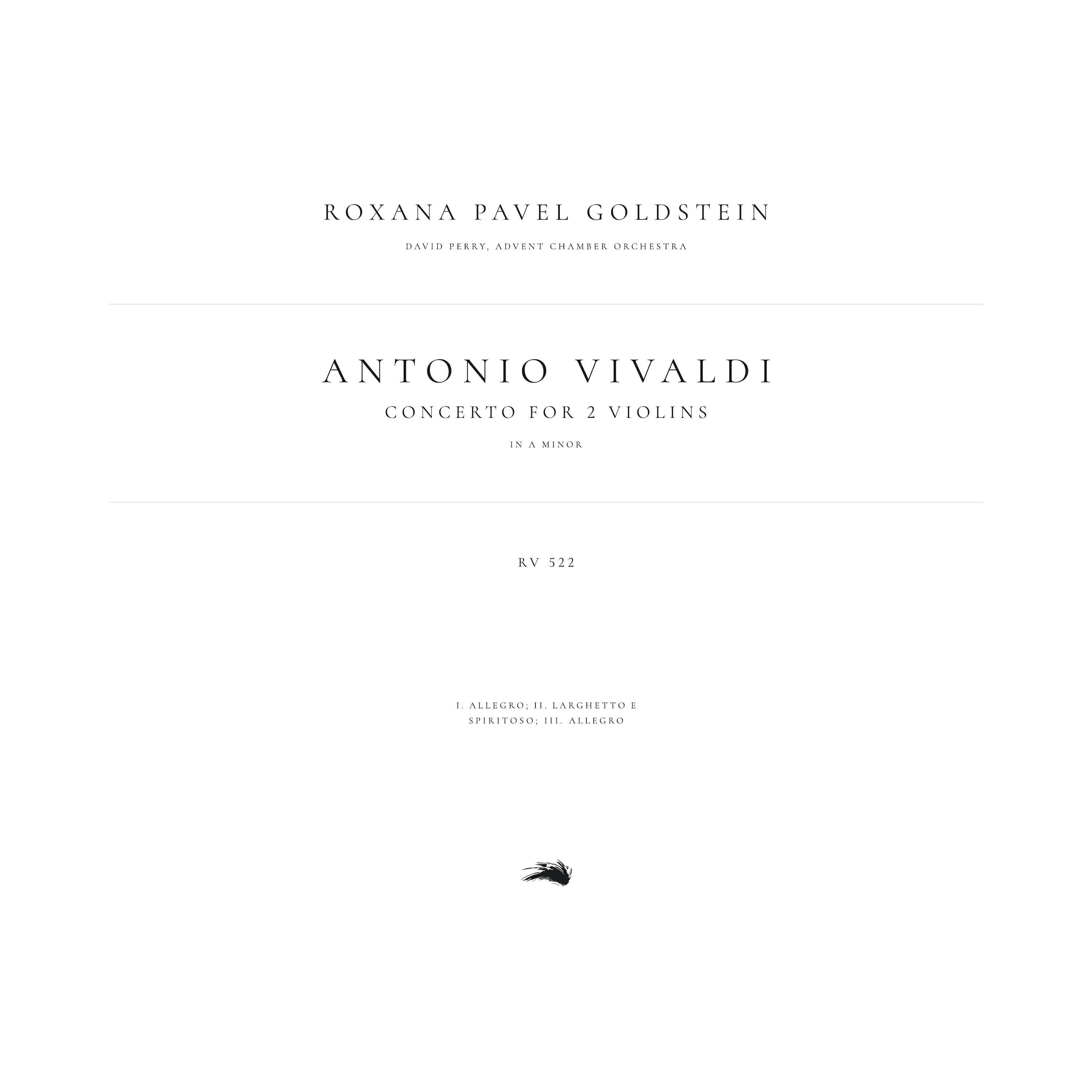 Релиз Concerto for 2 Violins in A Minor, RV 522