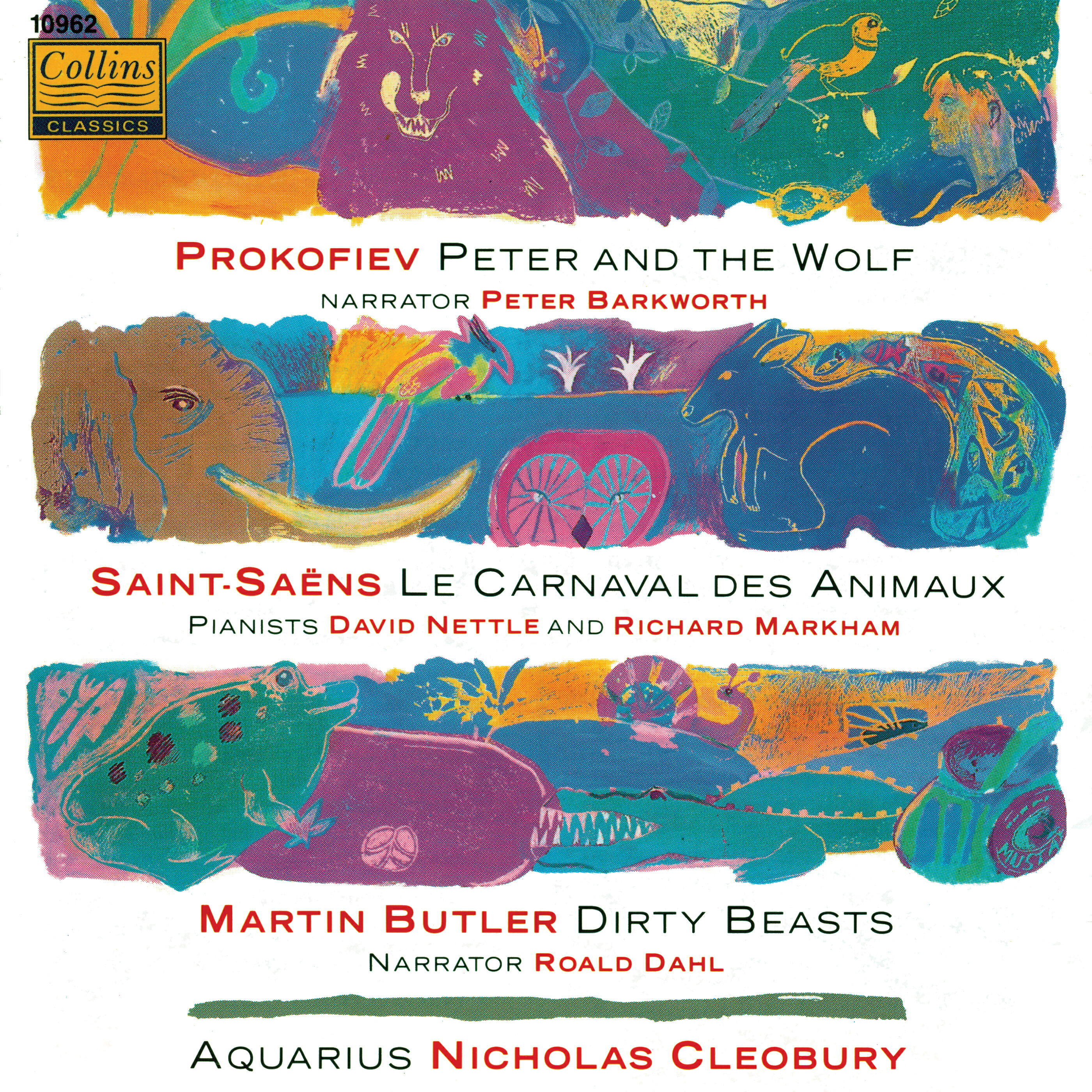 Релиз Prokofiev: Peter and The Wolf - Saint-Saëns: Le Carnaval Des Animaux - Butler: Dirty Beasts
