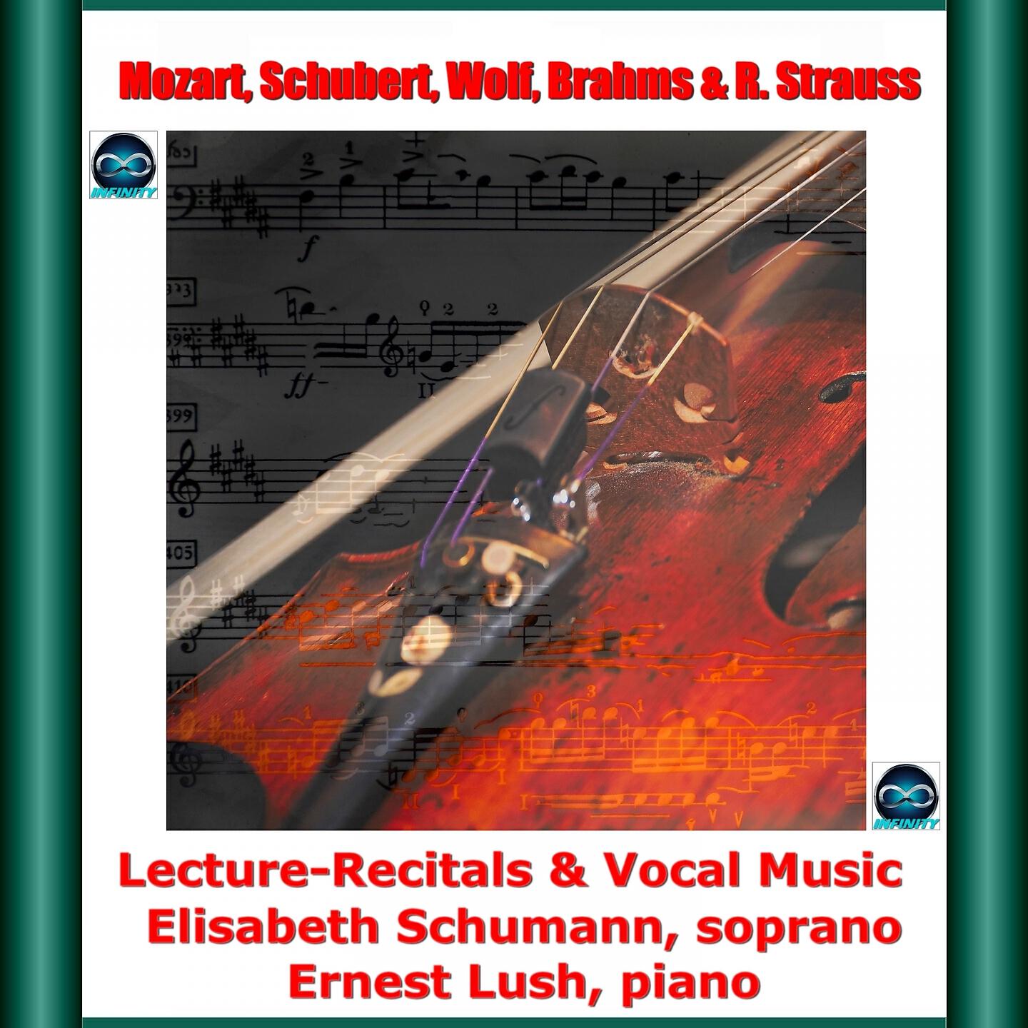 Релиз Mozart, schubert, Wolf, brahms & R. Strauss: lecture-recitals & vocal music