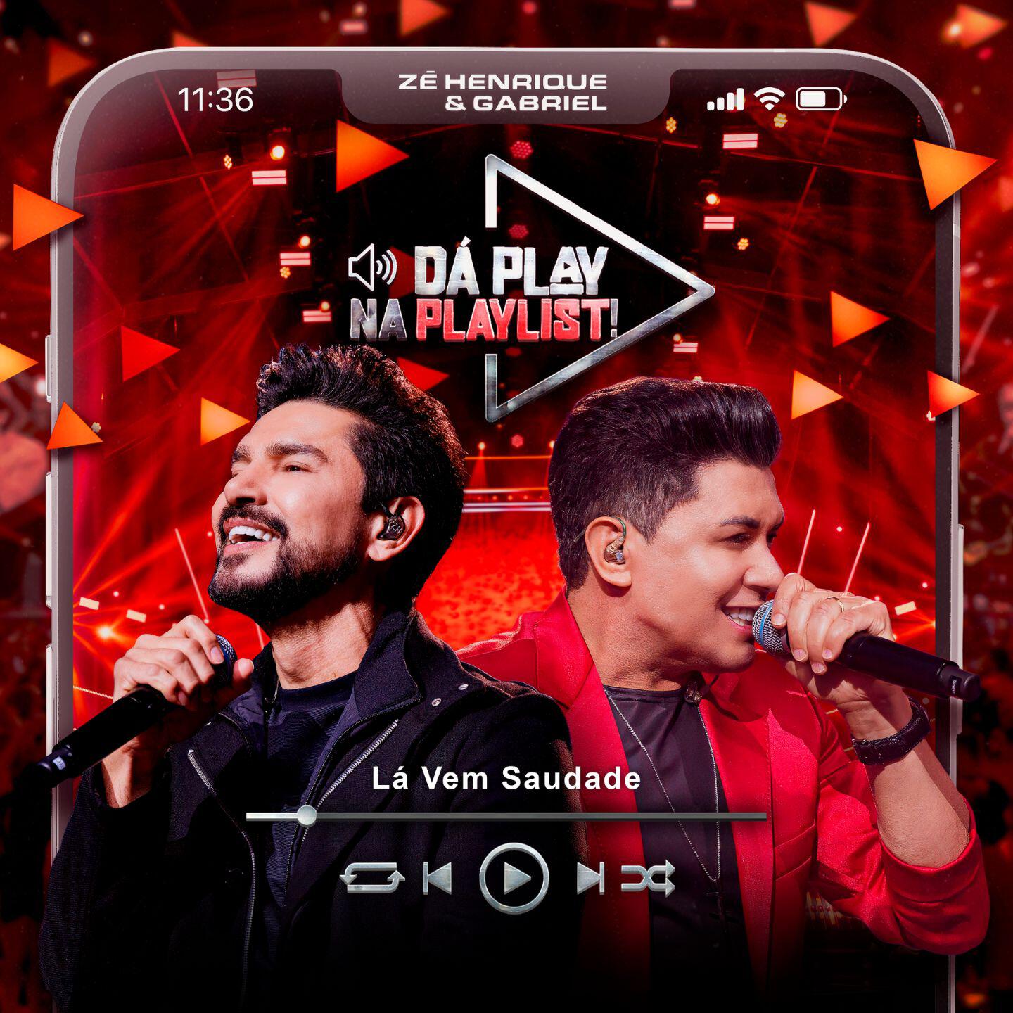 Релиз Lá Vem Saudade (Da Play na Playlist, Ao Vivo)