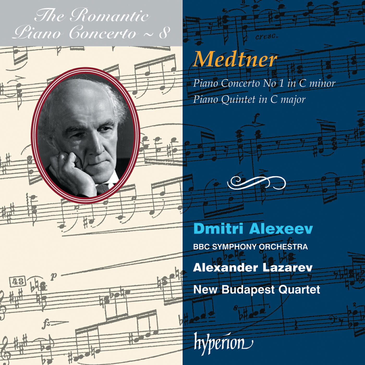 Релиз Medtner: Piano Concerto No. 1 & Piano Quintet (Hyperion Romantic Piano Concerto 8)
