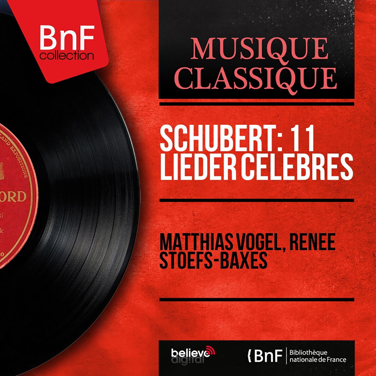 Релиз Schubert: 11 Lieder célèbres (Mono Version)