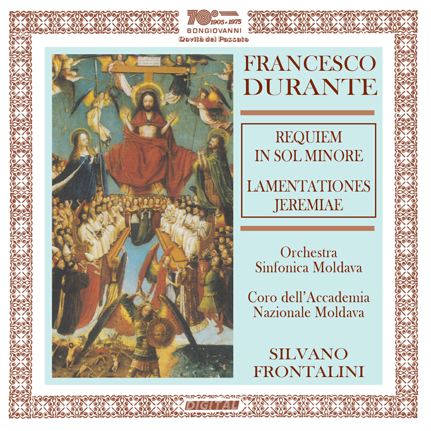 Релиз Durante: Requiem in G Minor & Lamentatione Jeremiae prophetae