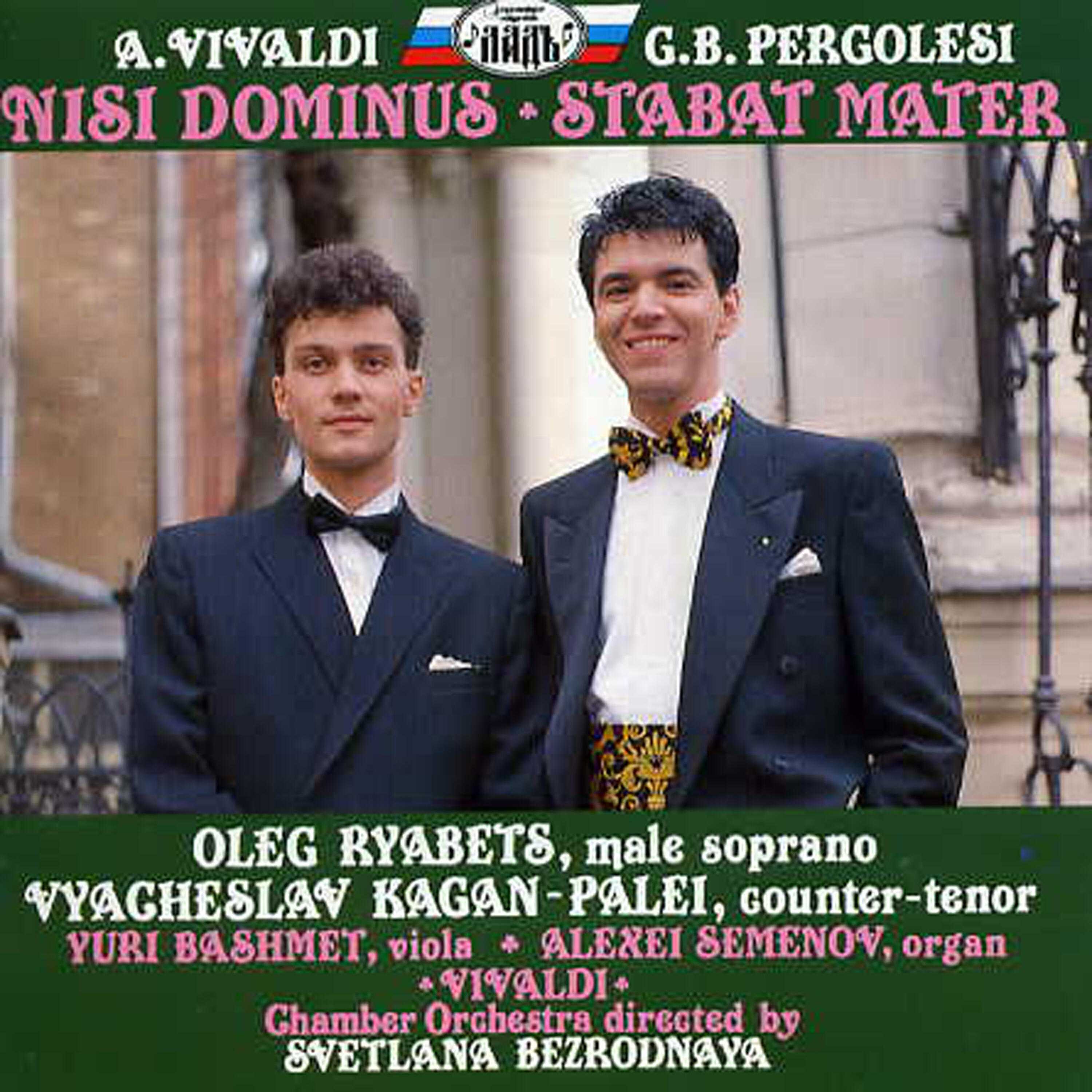 Релиз Vivaldi: Nisi Dominus/Pergolesi: Stabat Mater