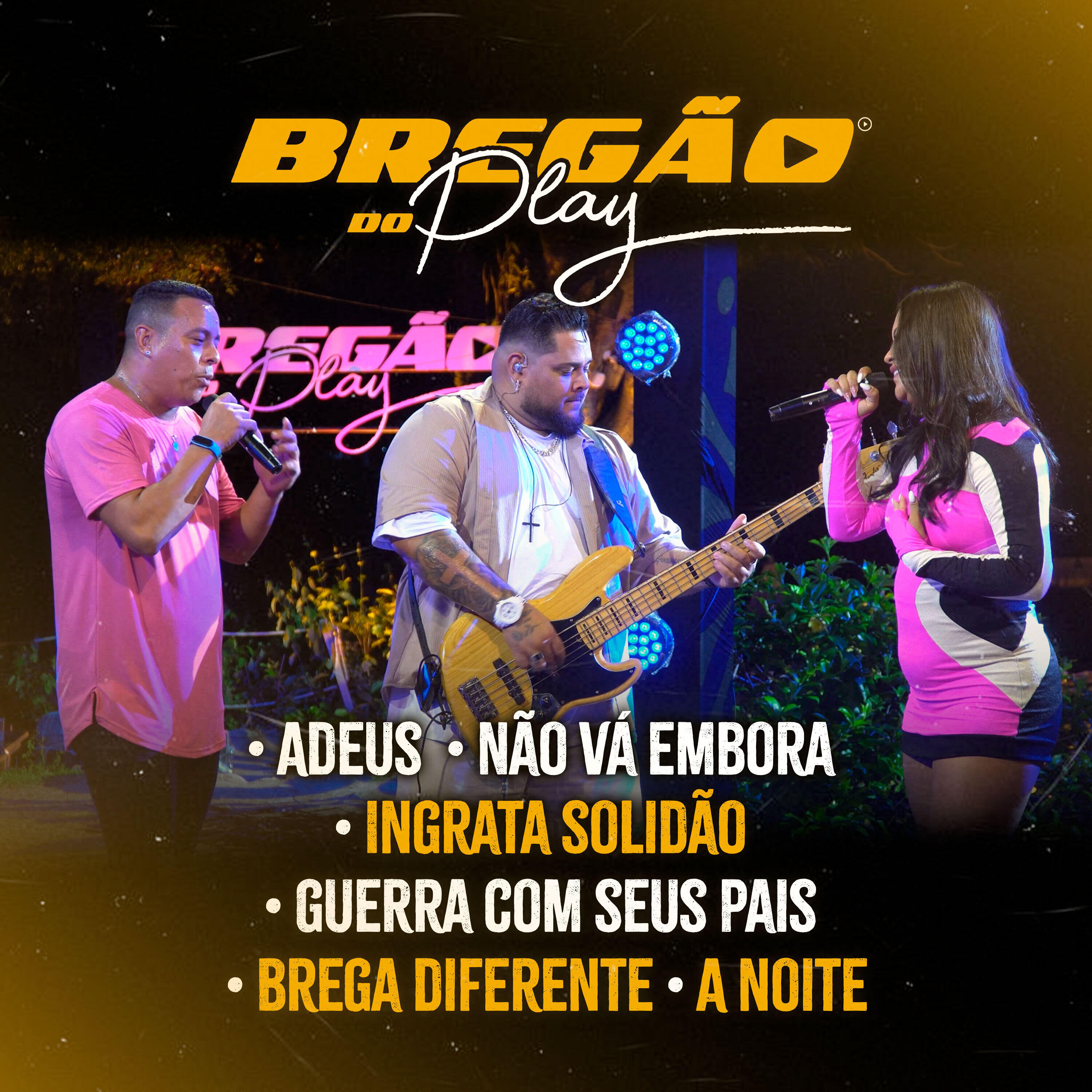 Релиз Adeus / Não Vá Embora / Ingrata Solidão / Guerra Com Seus Pais / Brega Diferente / A Noite