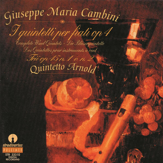 Релиз Cambini: Wind Quintets, Op. 4 and Trios for Flute, Oboe & Bassoon, Op. 45
