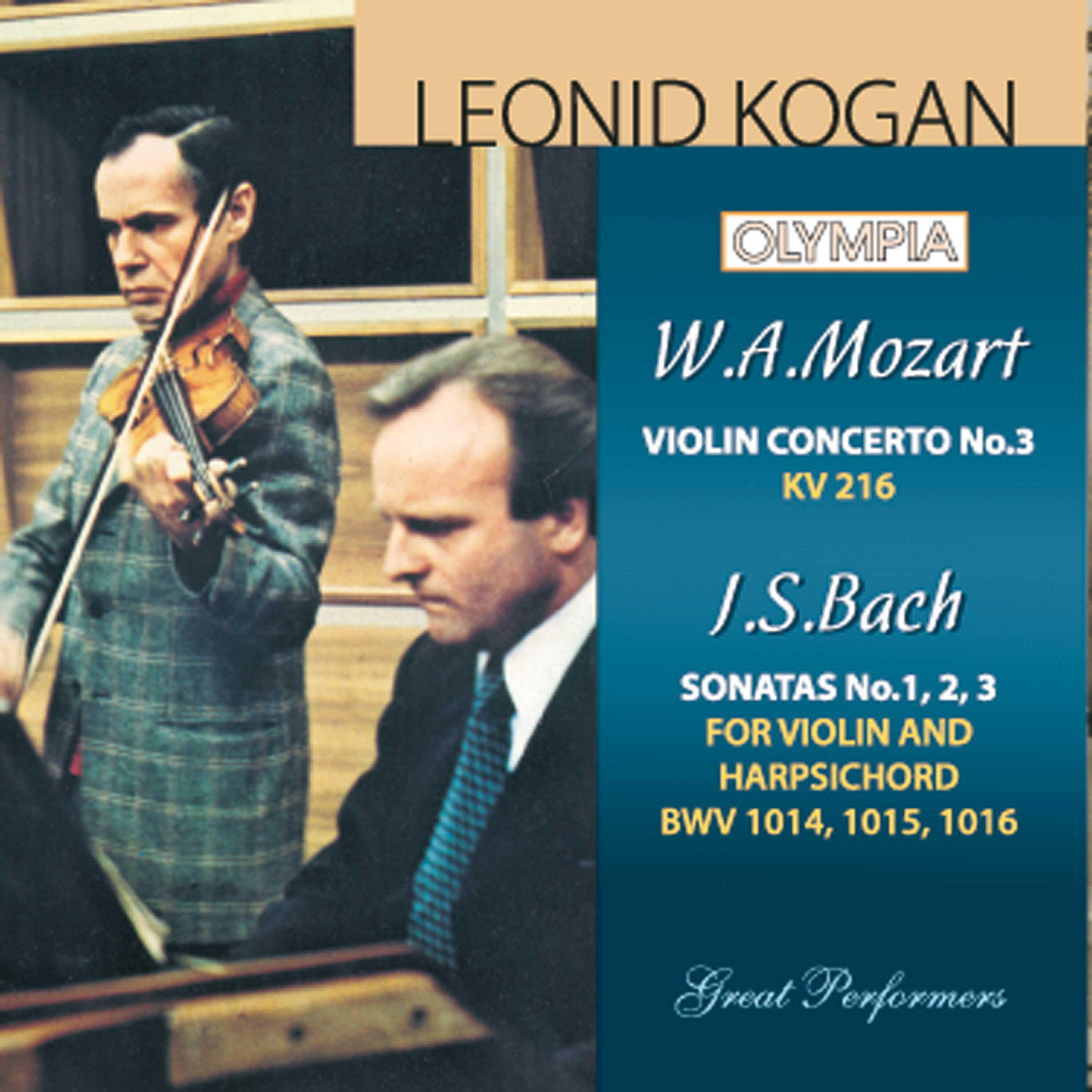 Релиз Mozart: Violin Concerto No. 3 / Bach: Sonata BWV 1014, 1015 & 1016