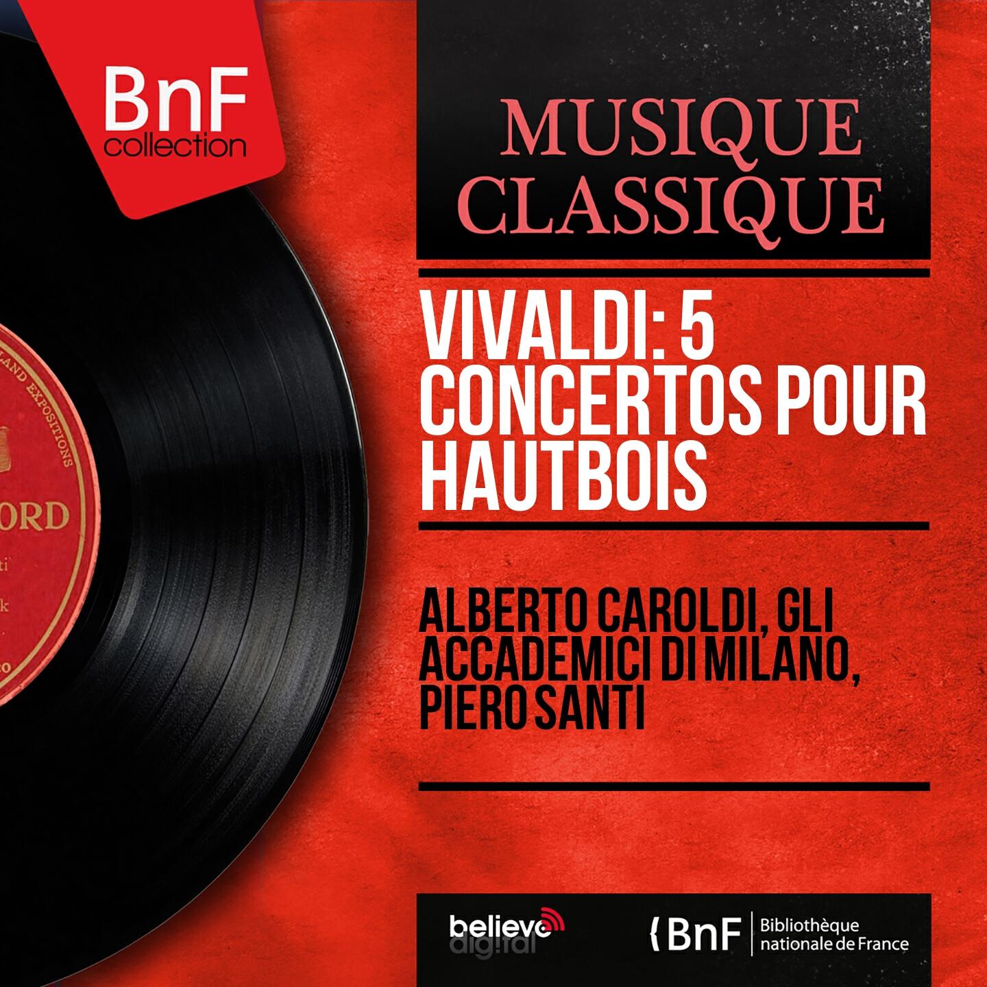 Релиз Vivaldi: 5 Concertos pour hautbois (Mono Version)