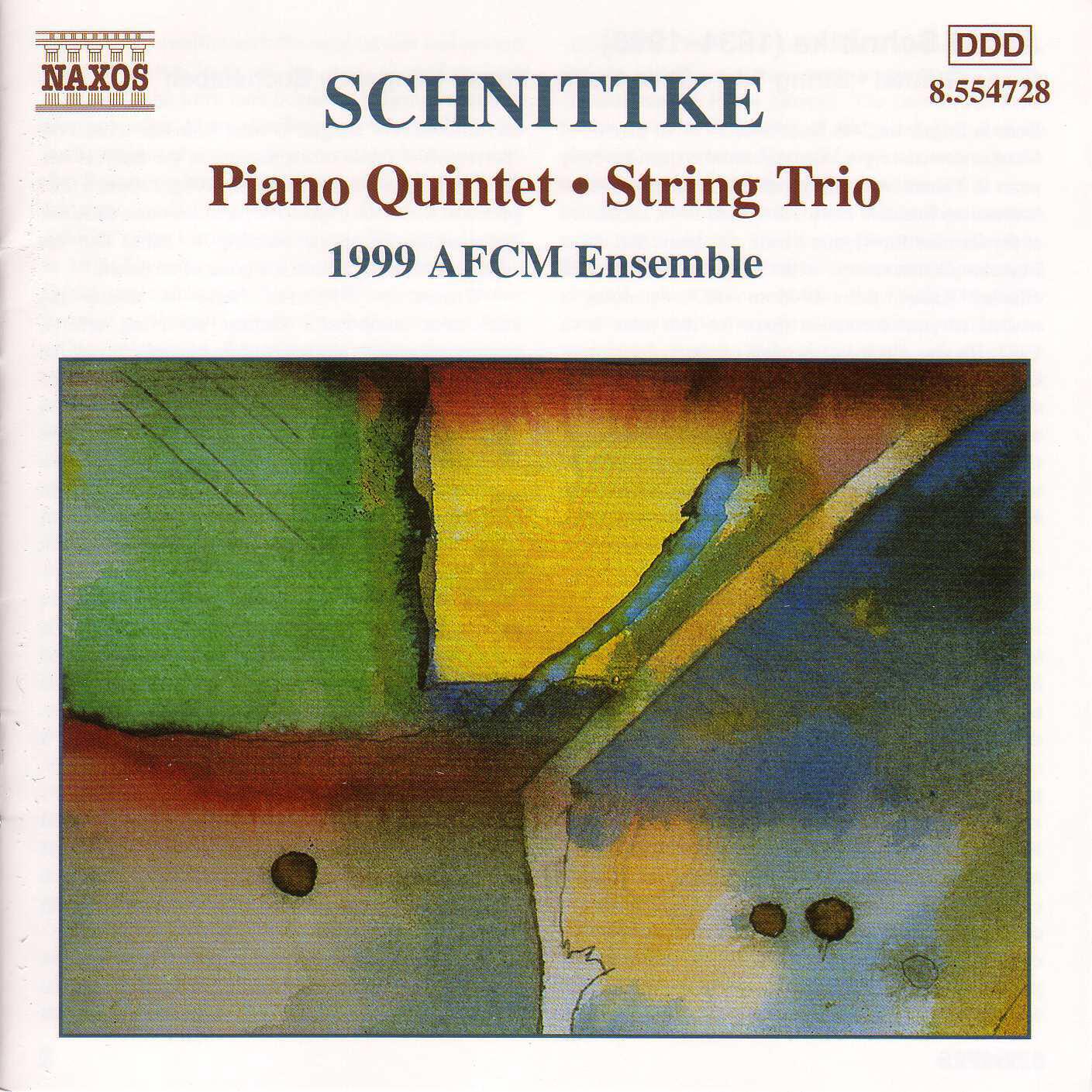 Релиз Schnittke: Piano Quintet / String Trio / Stille Musik