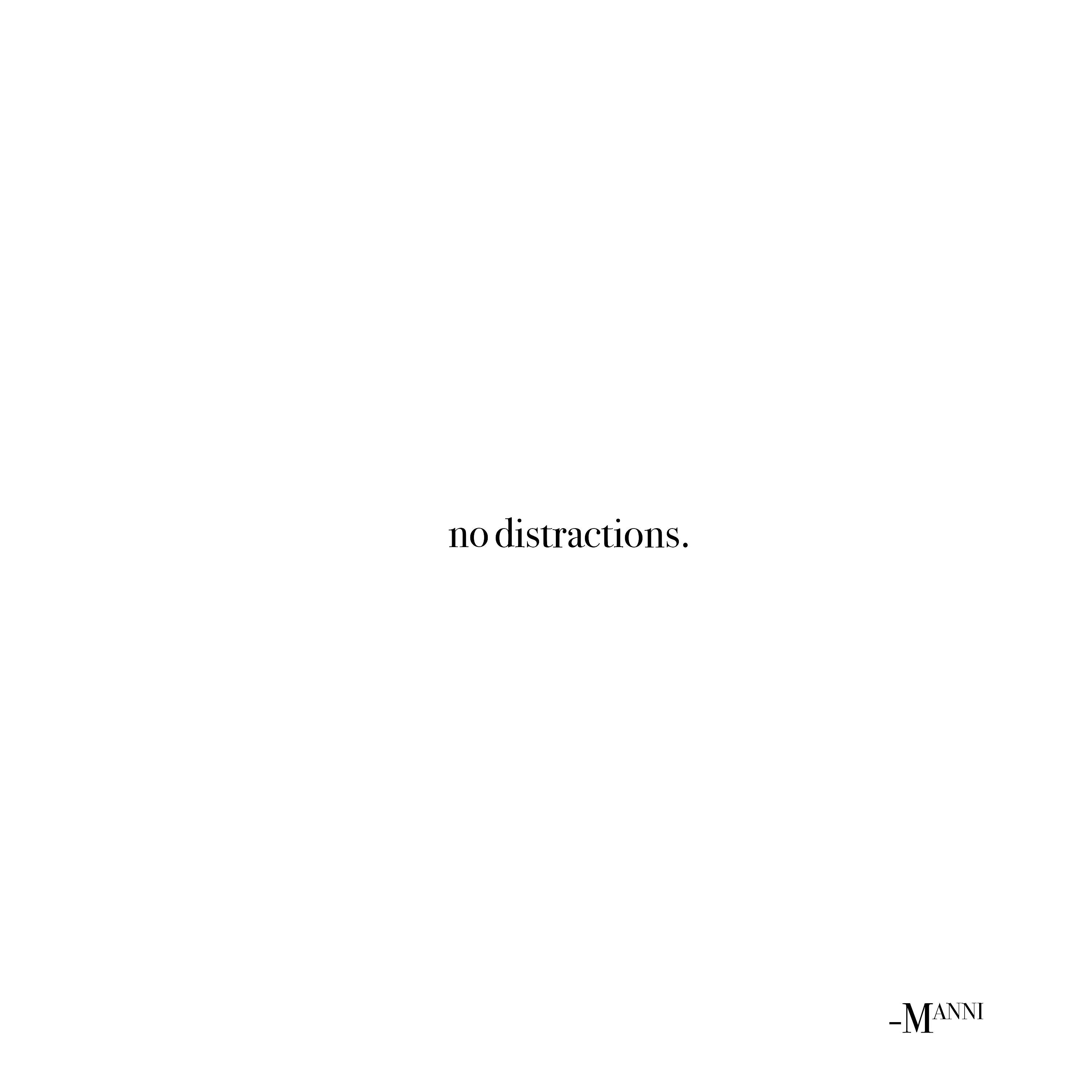 Релиз No Distractions