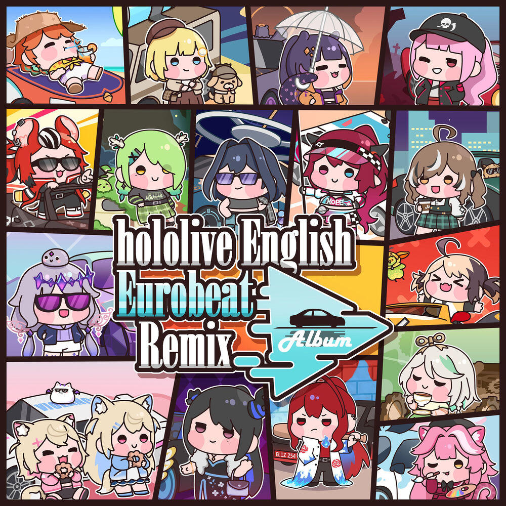 Релиз hololive English Eurobeat Remix Album