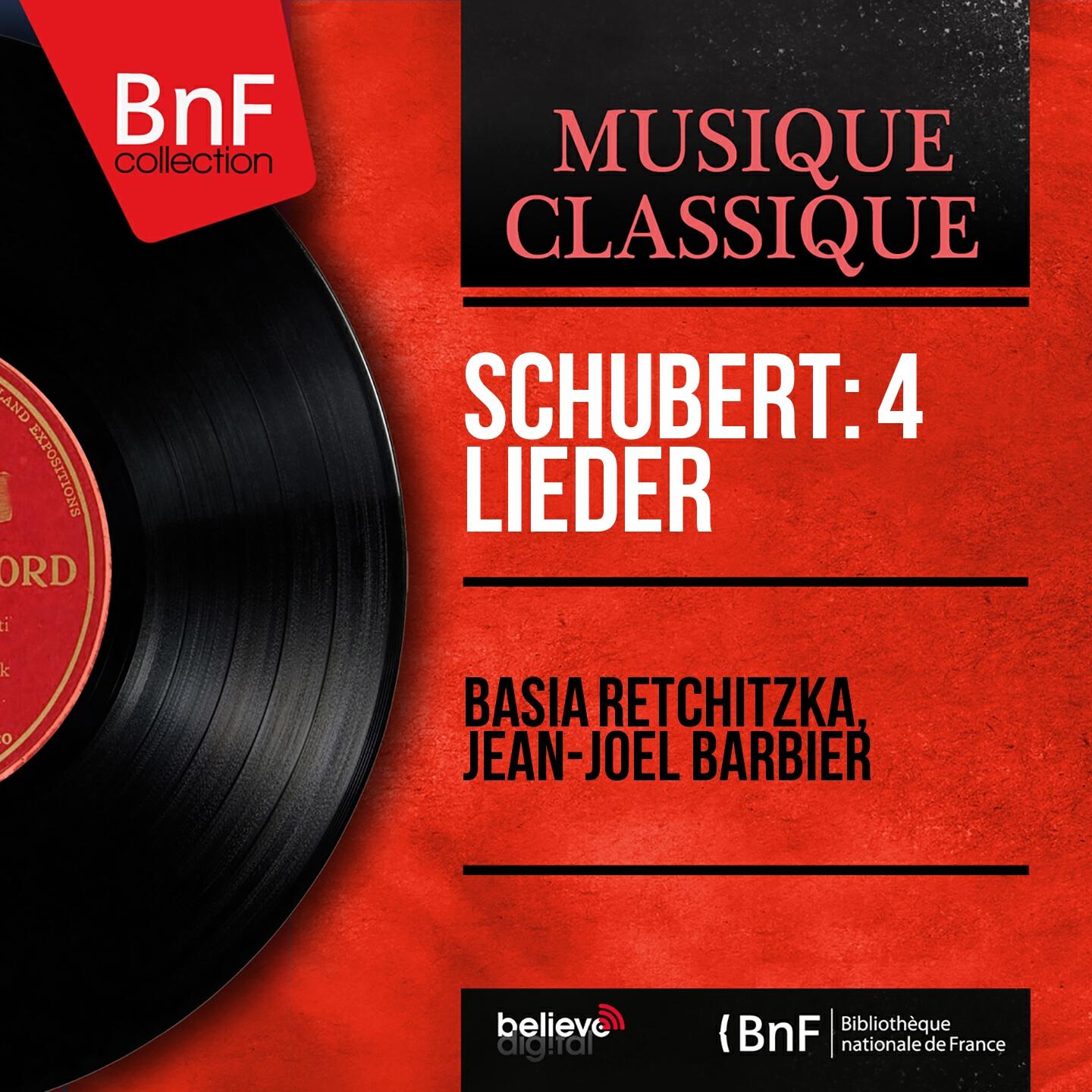 Релиз Schubert: 4 Lieder (Mono Version)