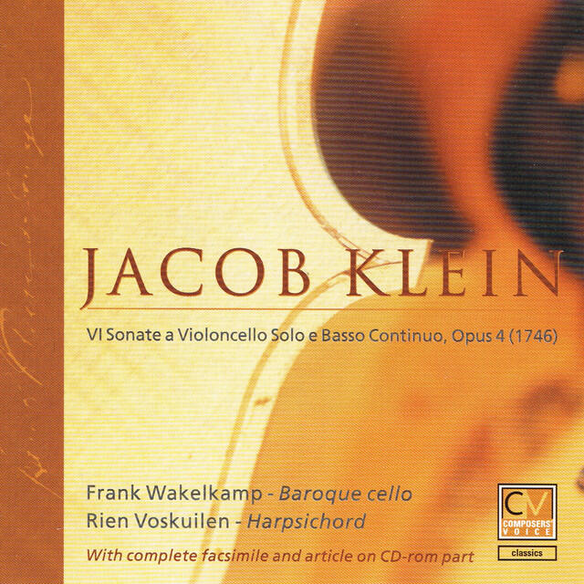 Релиз Jacob Klein: VI Sonate a Violoncello Solo & Basso Continuo, Op. 4