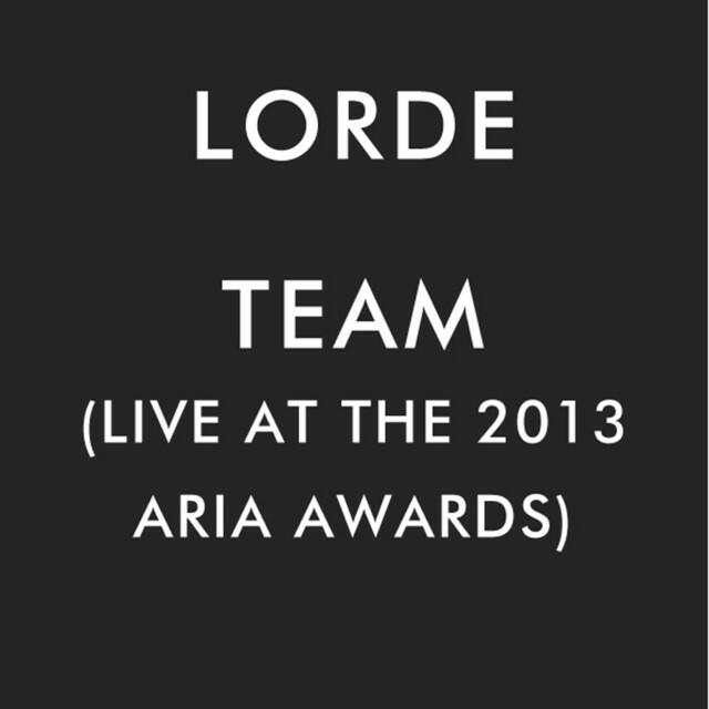 Релиз Team (Live At The 2013 ARIA Awards)